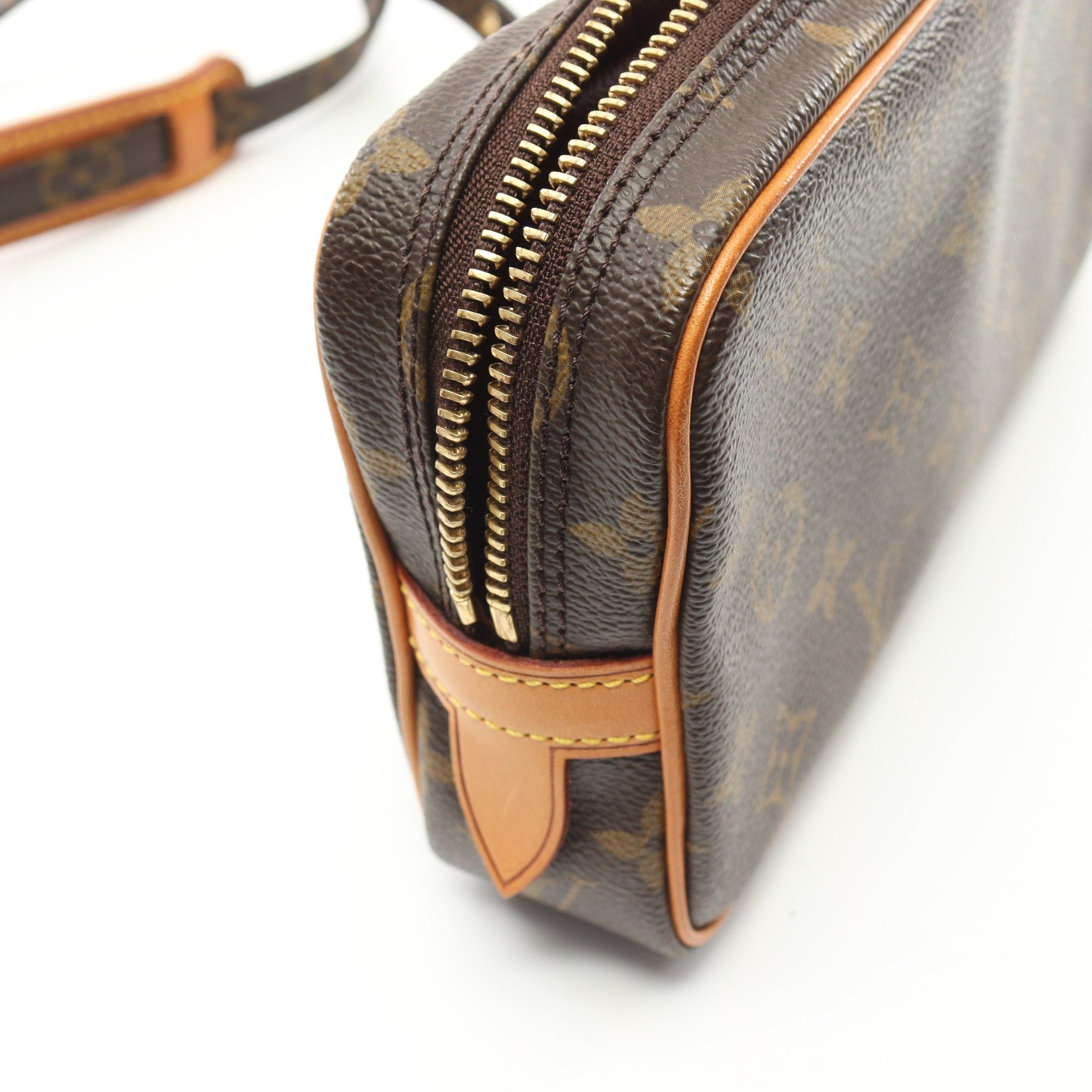 Louis Vuitton Louis Vuitton Marly Monogram Shoulder Bag Leather Brown Size ONE SIZE - 7 Thumbnail