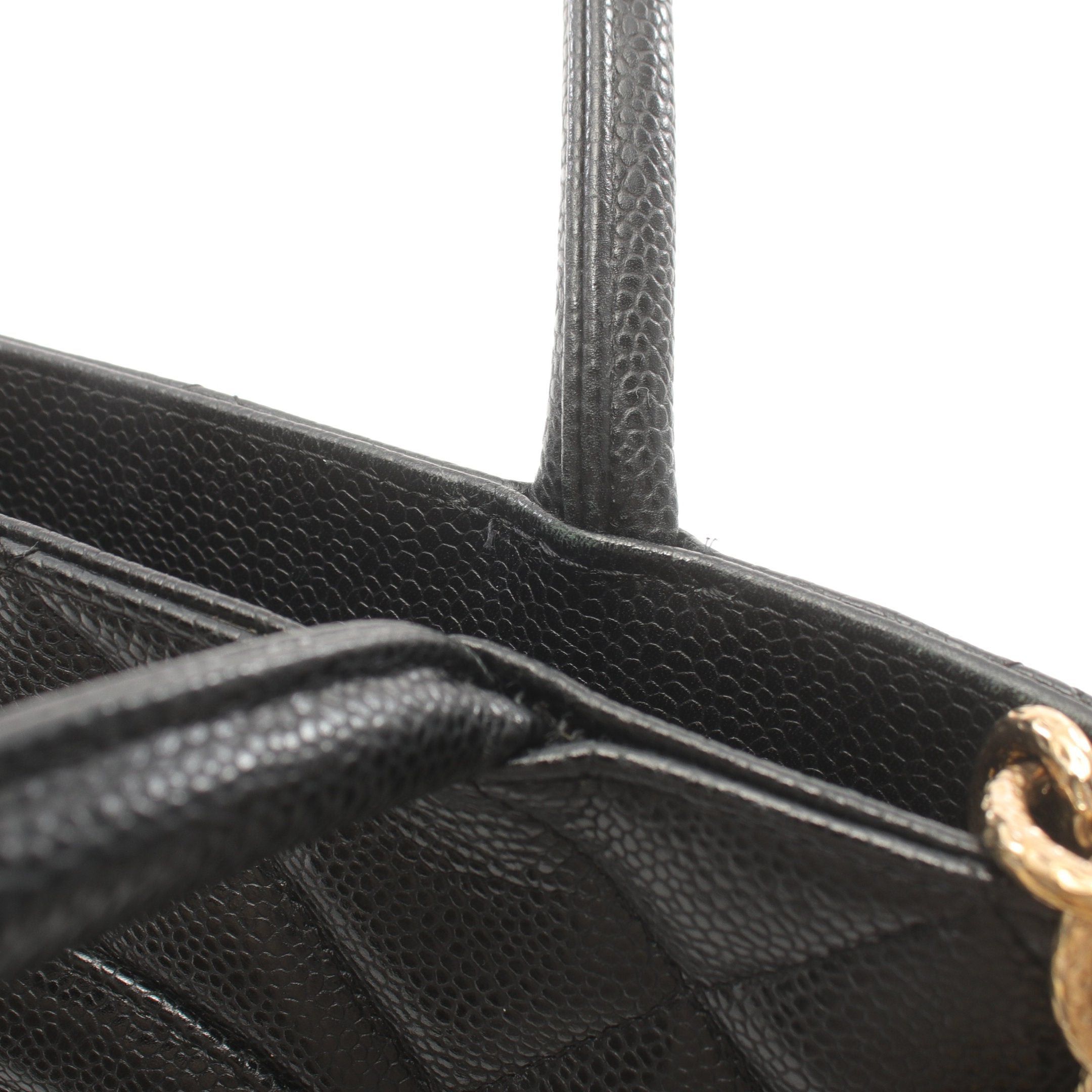 Chanel Chanel Reissue Tote Handbag Bag Caviar Skin Black Gold Hardware Size ONE SIZE - 10 Thumbnail
