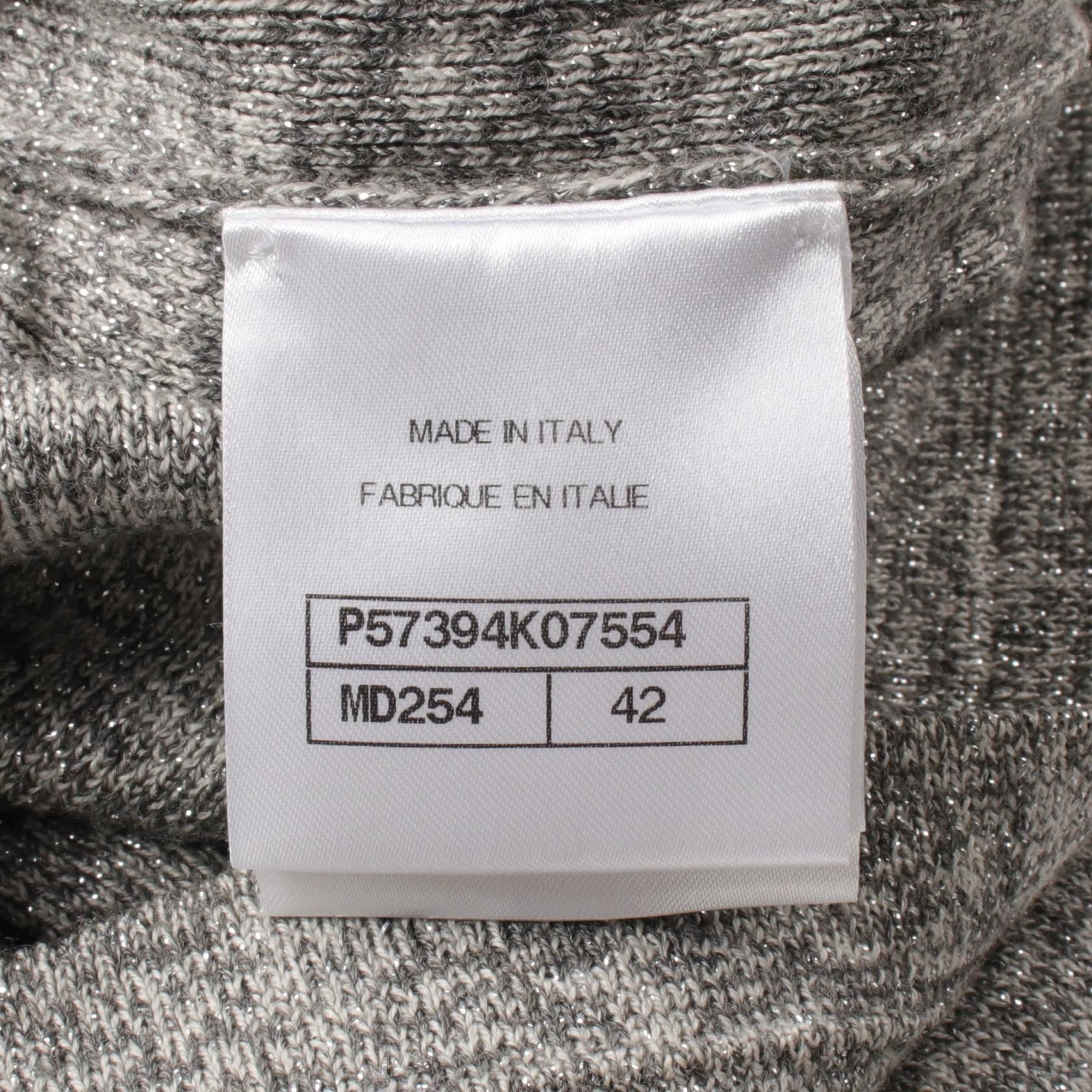 Chanel Chanel Knit Dress Wool Gray Tweed Trim Rame Size ONE SIZE - 6 Thumbnail