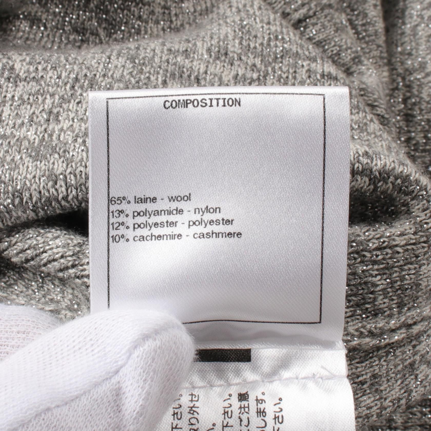 Chanel Chanel Knit Dress Wool Gray Tweed Trim Rame Size ONE SIZE - 4 Thumbnail