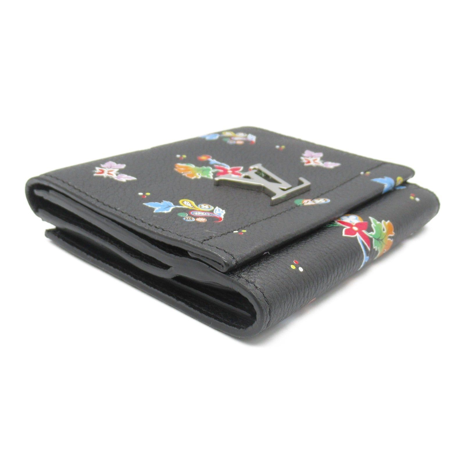 Louis Vuitton Louis Vuitton Portofeuil Rock Me Compact Double Hook Wallet Leather Taurillon Black Noir Size ONE SIZE - 3 Thumbnail