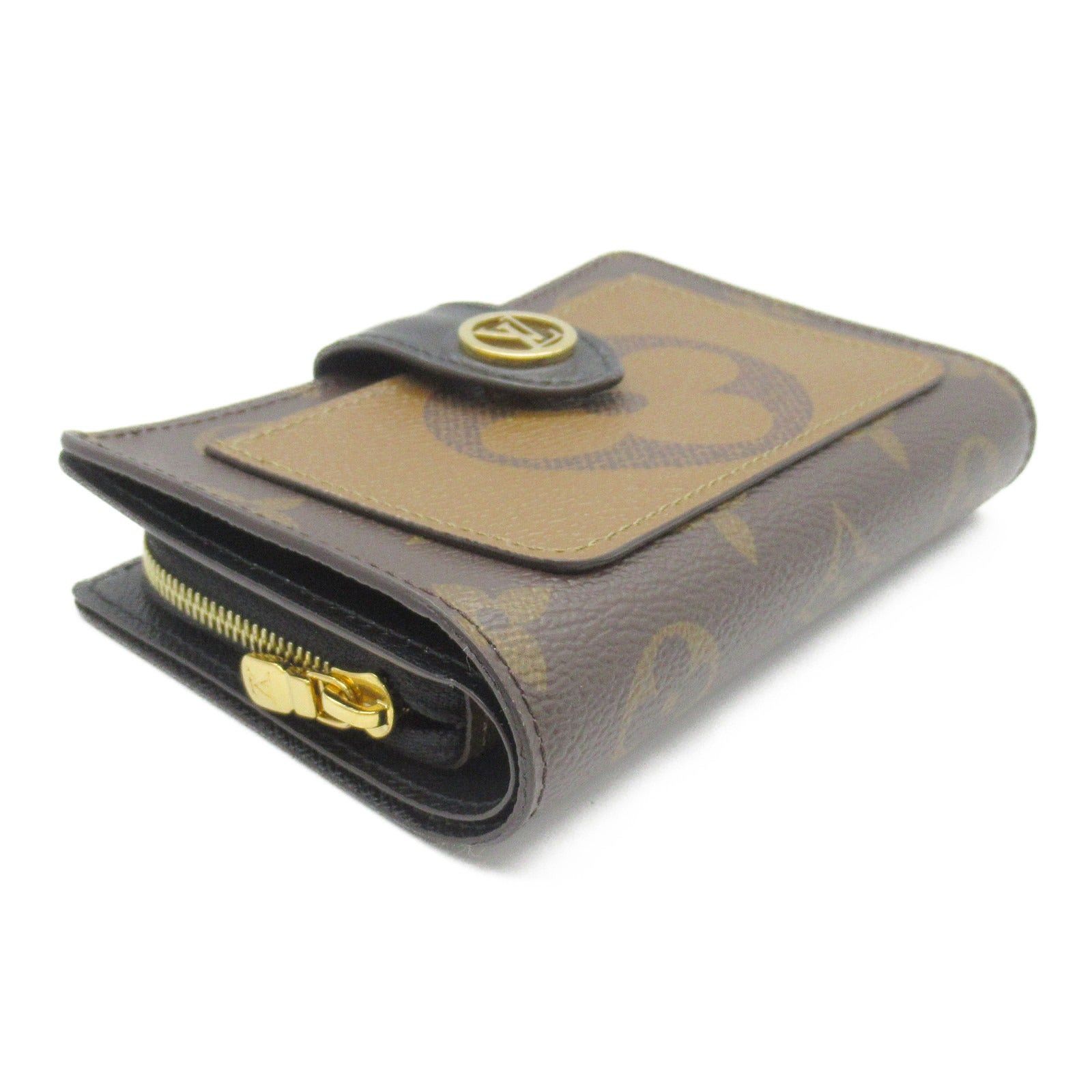 Louis Vuitton Louis Vuitton Juliet Wallet Bi-Fold Coated Canvas Monogram Reverse Brown Size ONE SIZE - 3 Thumbnail