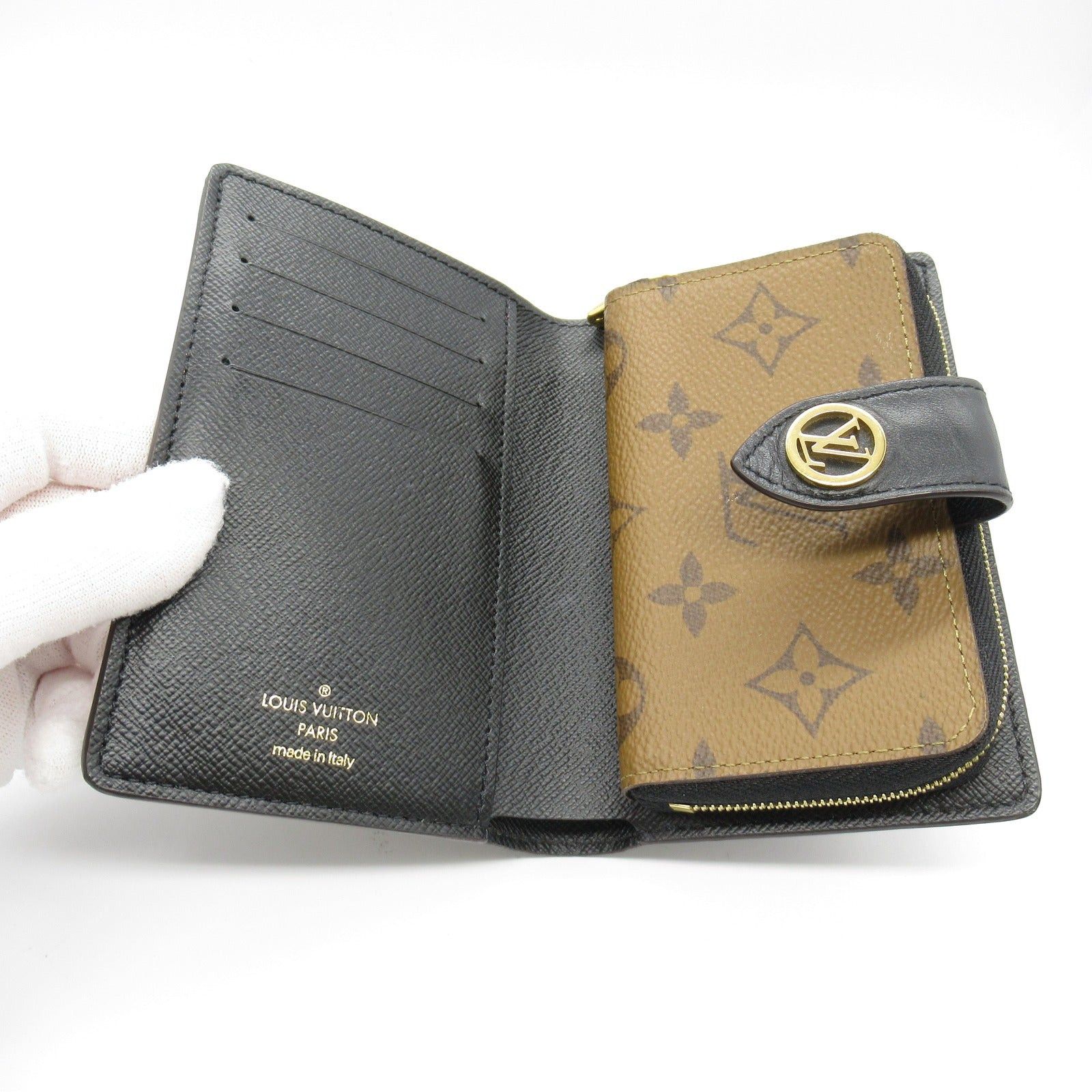 Louis Vuitton Louis Vuitton Juliet Wallet Bi-Fold Coated Canvas Monogram Reverse Brown Size ONE SIZE - 5 Thumbnail
