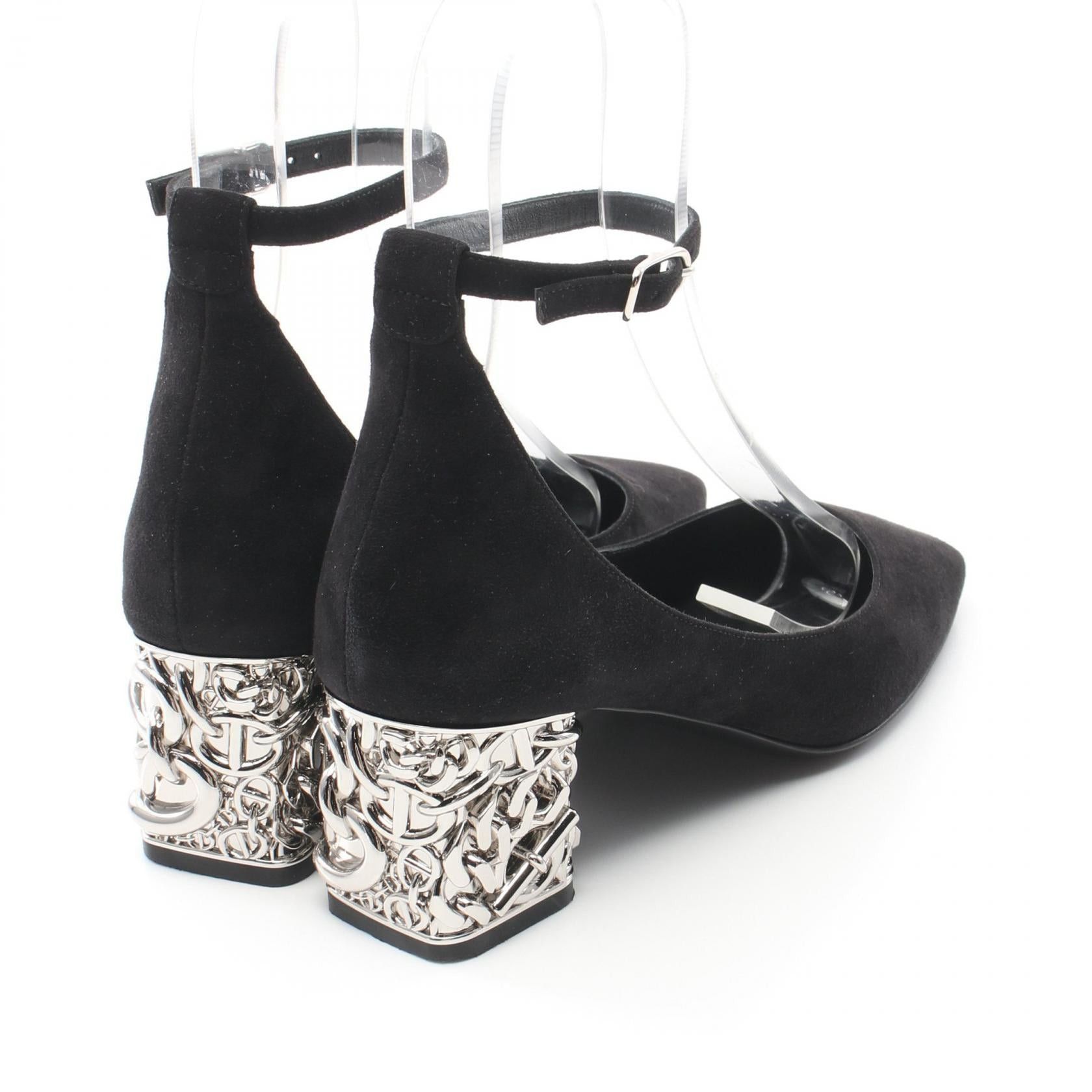Hermes Hermes Girly 60 Pumps Suede Black Size ONE SIZE - 2 Thumbnail