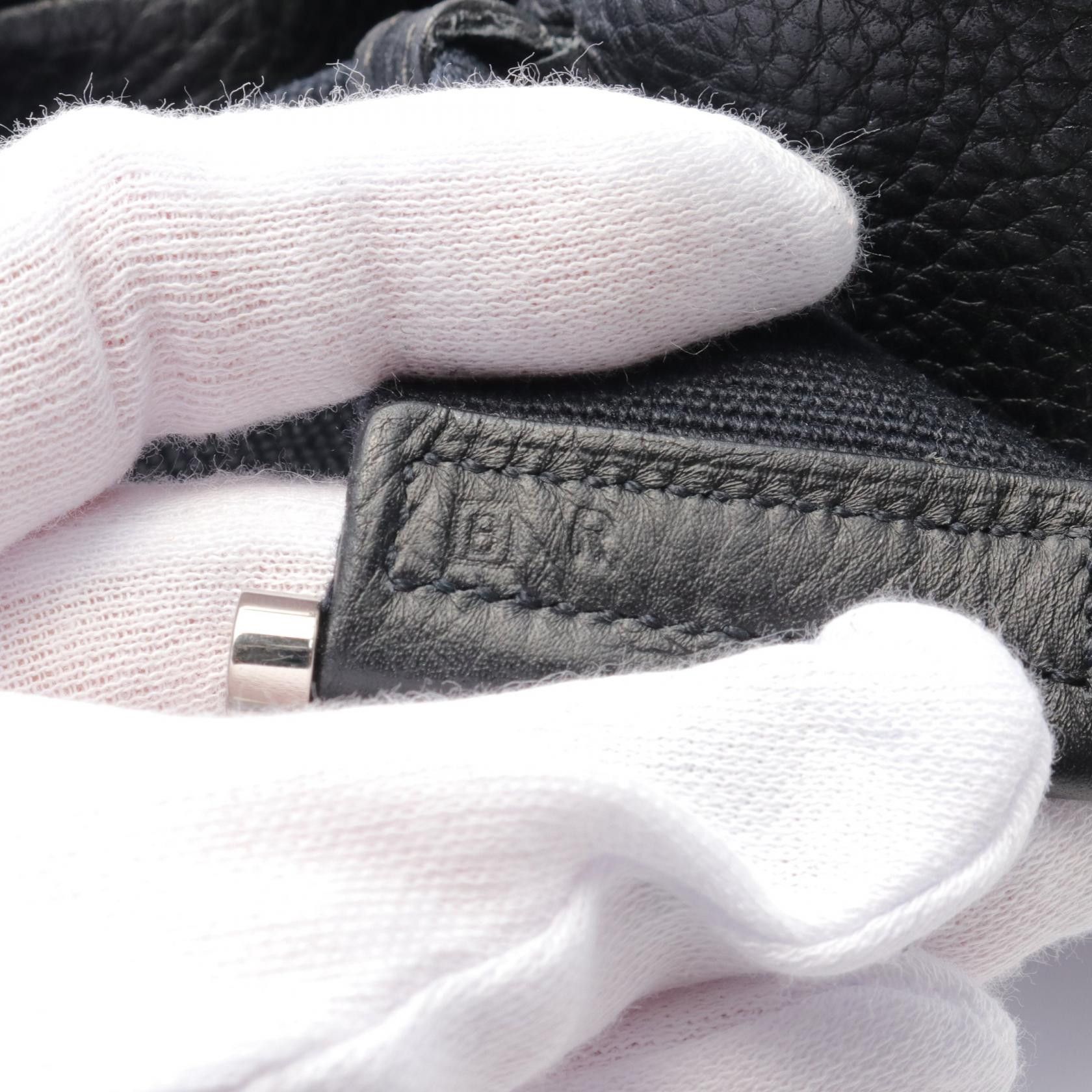 Hermes Hermes Sako Shoulder Bag Fjord Leather Black Silver Hardware □B Stamp (Manufactured Around 1998) Size ONE SIZE - 5 Thumbnail