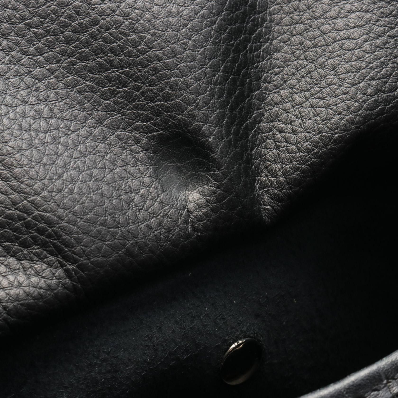 Hermes Hermes Sako Shoulder Bag Fjord Leather Black Silver Hardware □B Stamp (Manufactured Around 1998) Size ONE SIZE - 8 Thumbnail