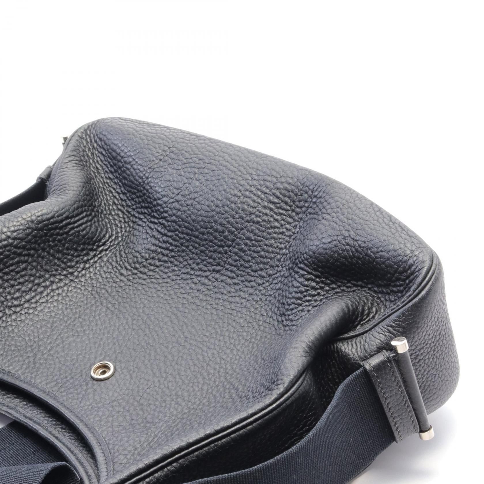 Hermes Hermes Sako Shoulder Bag Fjord Leather Black Silver Hardware □B Stamp (Manufactured Around 1998) Size ONE SIZE - 9 Thumbnail
