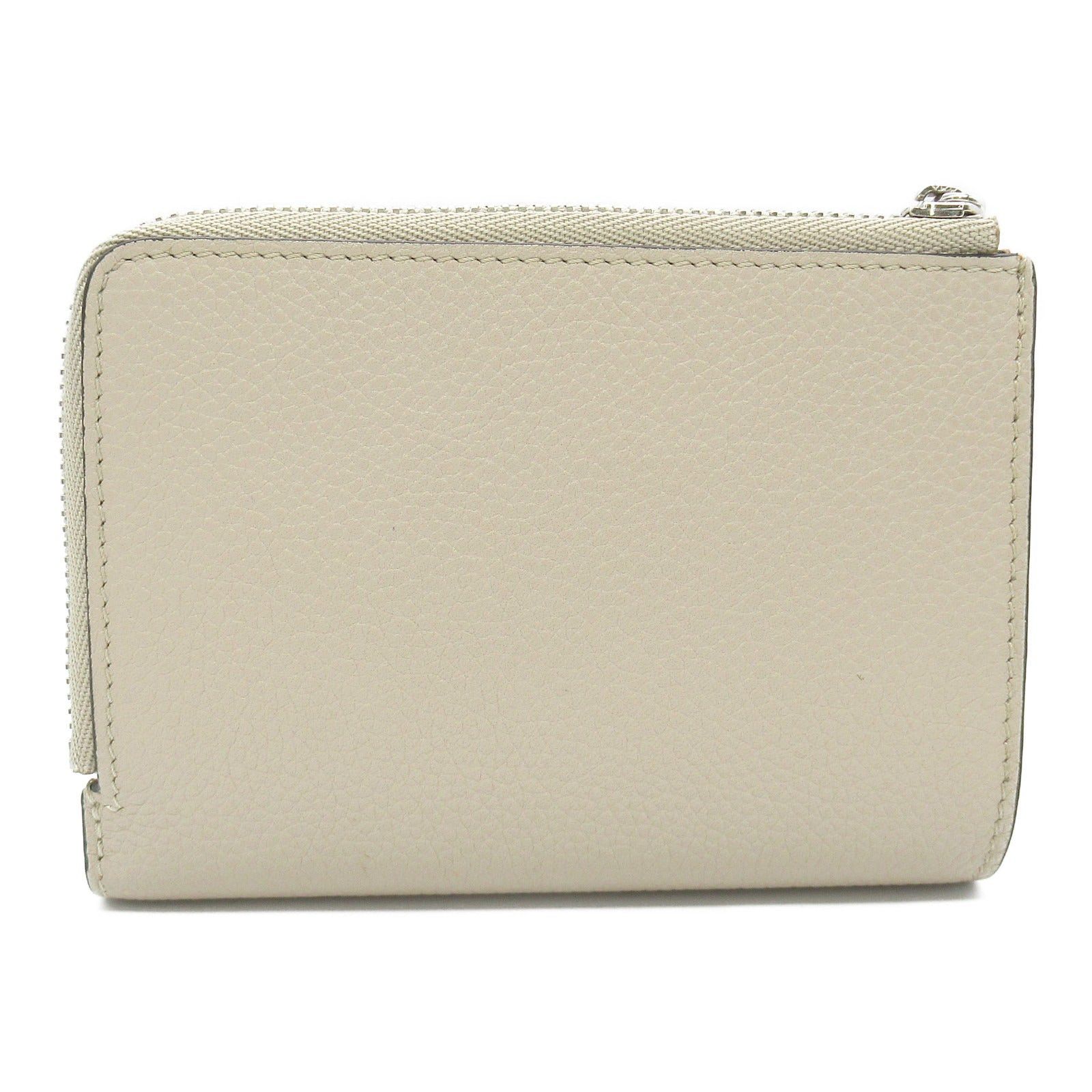 Loewe Loewe Slim Zip Bifold Wallet Bi-Fold Calfskin (Cowhide) Beige Light Oats/Honey Size ONE SIZE - 2 Thumbnail