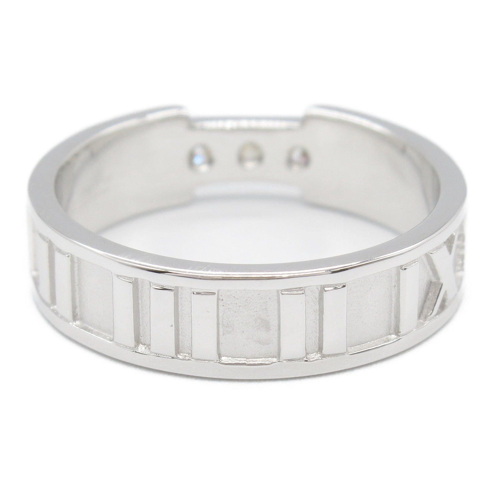 Tiffany & Co. Tiffany Co Atlas 3P Diamond Ring K18Wg (White Gold) Clear Size ONE SIZE - 3 Thumbnail