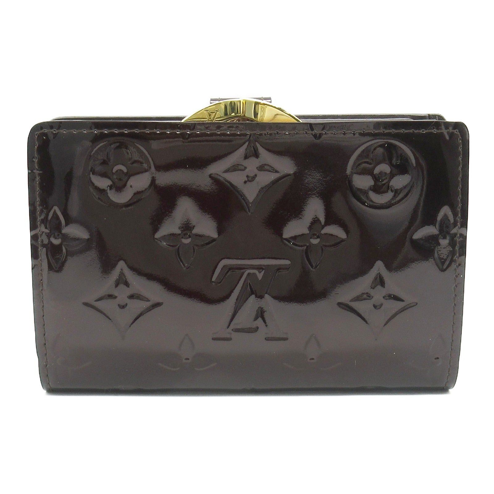 Louis Vuitton Louis Vuitton Portefeuille Viennois Bi-Fold Wallet Enamel Vernis Brown Amarante Size ONE SIZE - 2 Thumbnail