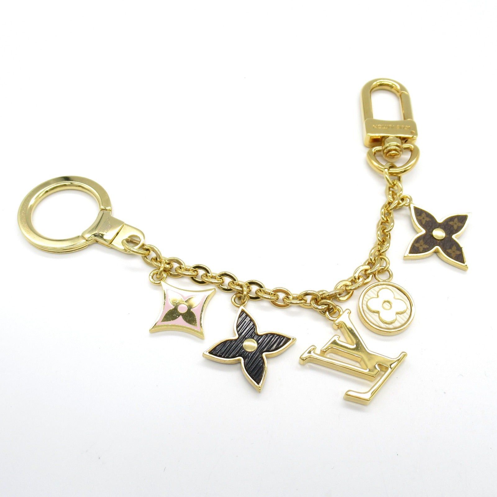 Louis Vuitton Louis Vuitton Bijou Sack Chenne Spring Street Bag Charm Gp (Gold Plated) Monogram Flower Gold Size ONE SIZE - 3 Thumbnail