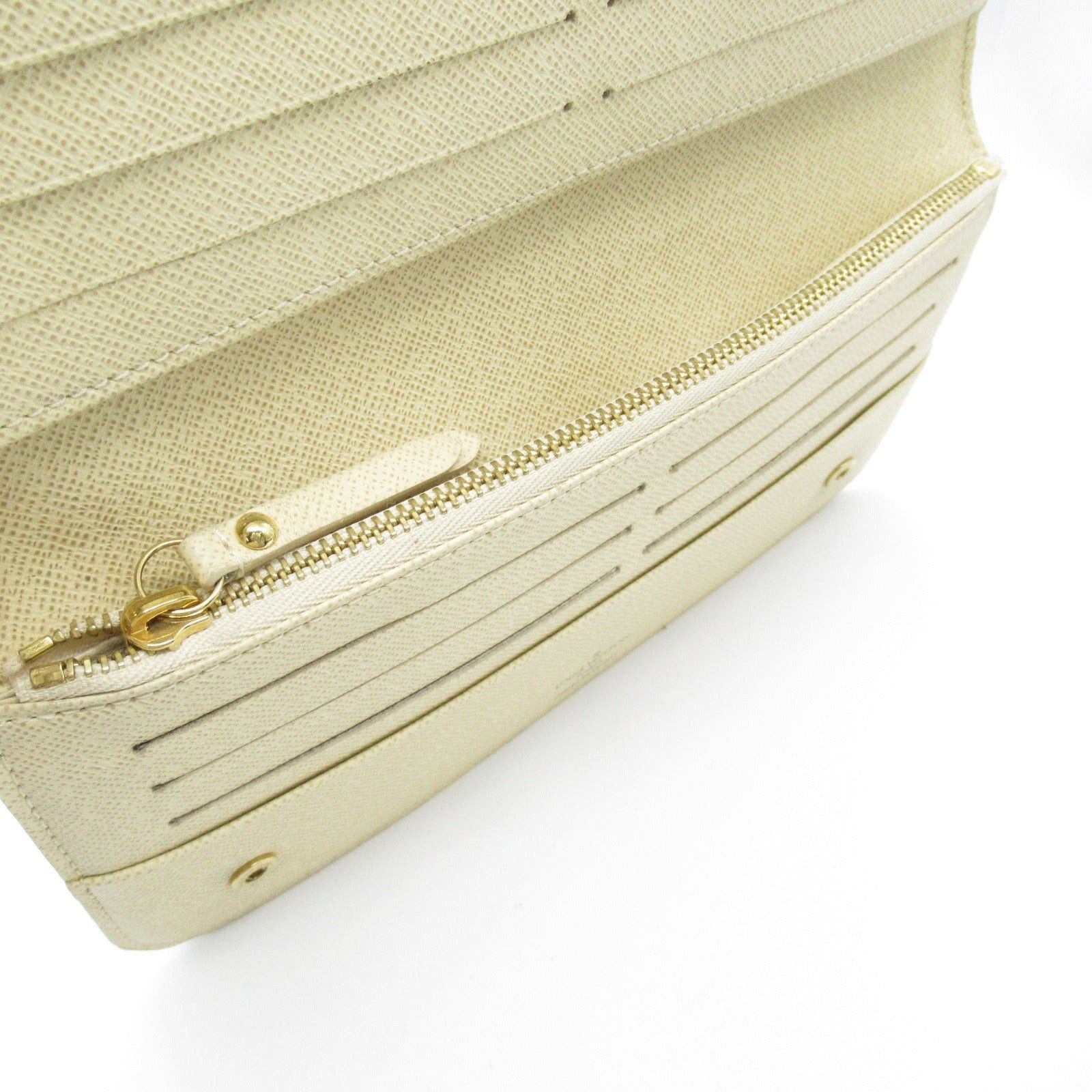 Louis Vuitton Louis Vuitton Portofeuil Insolite Round Long Wallet Zipper Coated Canvas Damier Azur White Size ONE SIZE - 7 Thumbnail