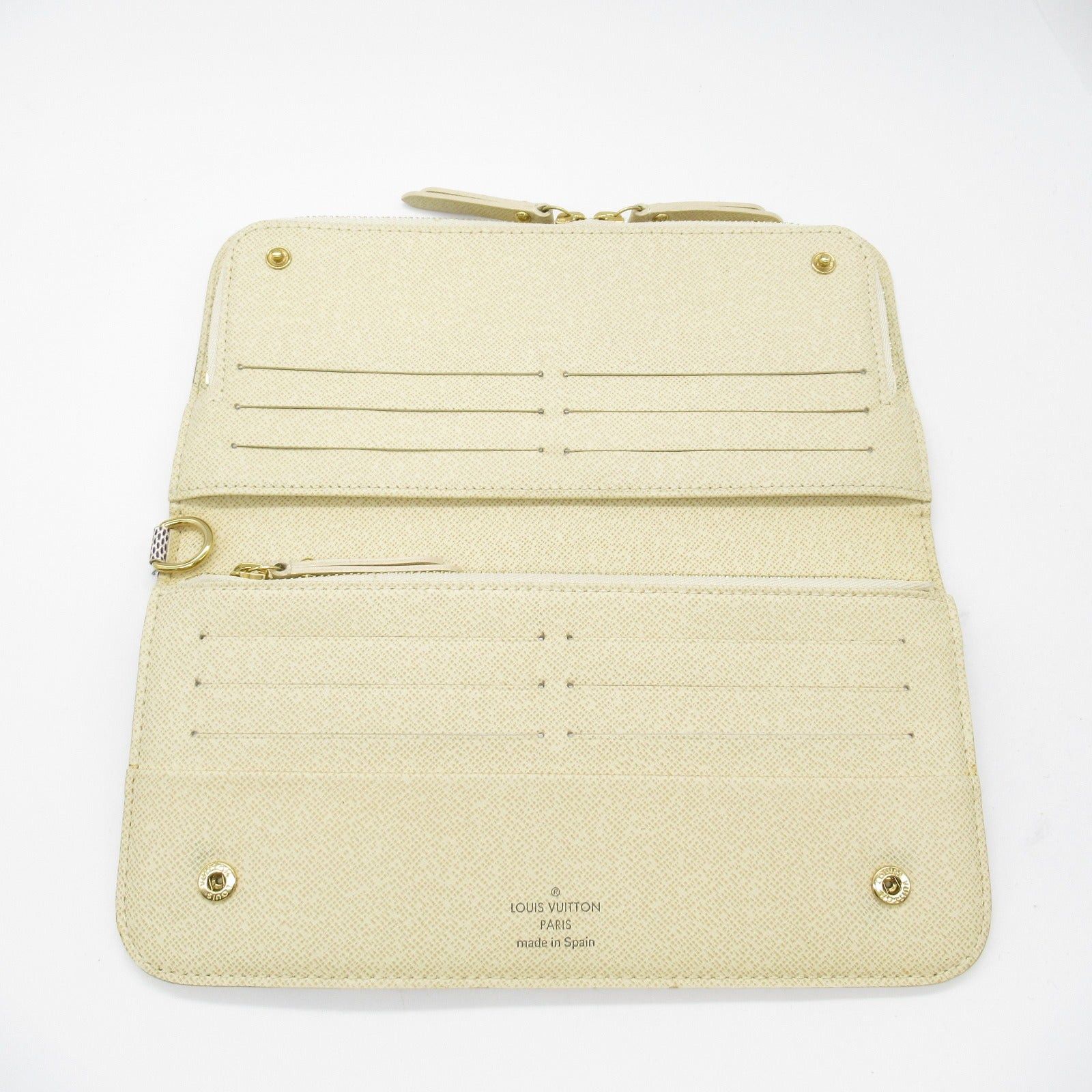 Louis Vuitton Louis Vuitton Portofeuil Insolite Round Long Wallet Zipper Coated Canvas Damier Azur White Size ONE SIZE - 6 Thumbnail