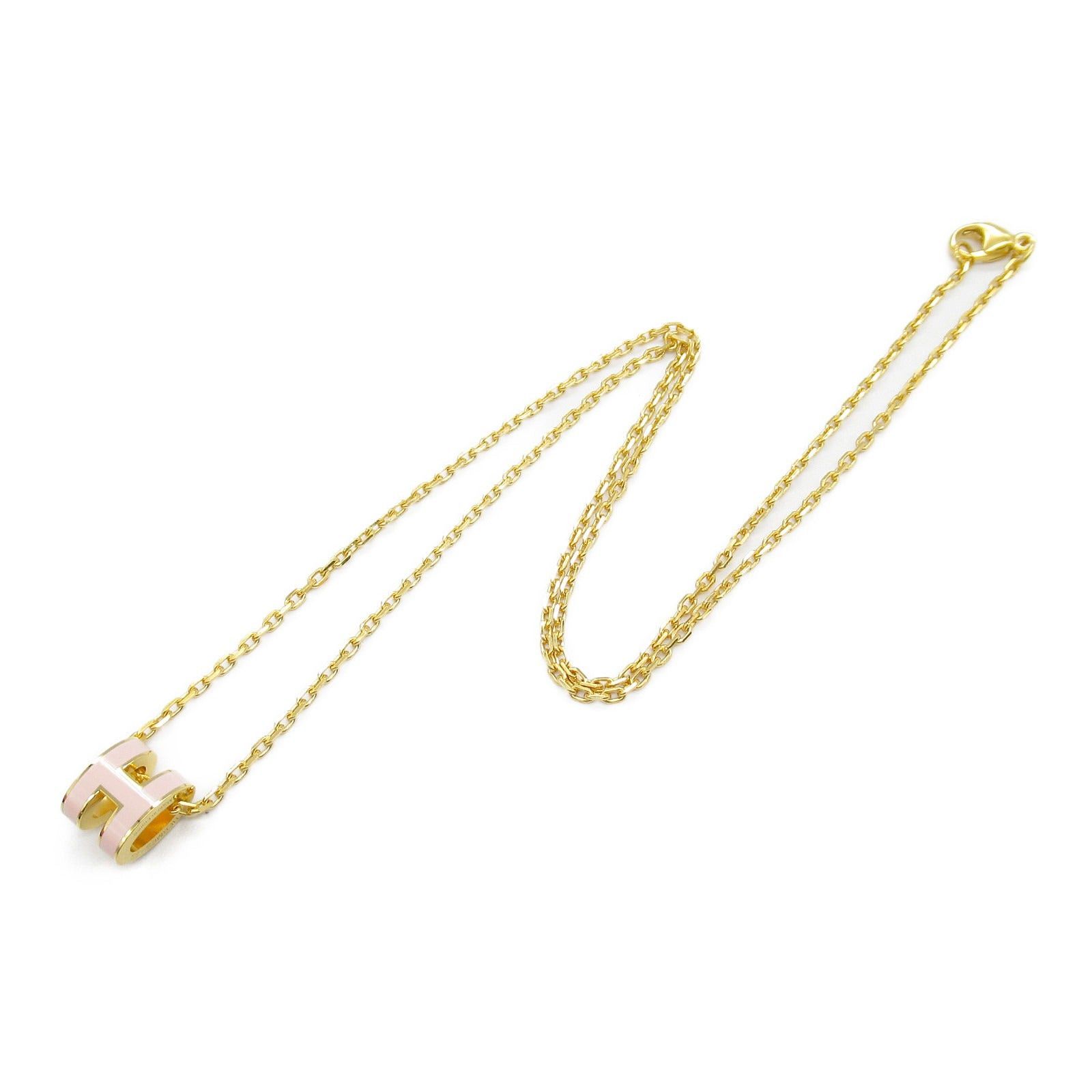 Hermes Hermes Pop Ash Mini Necklace Gp (Gold Plated) Pink Gold/Pink Size ONE SIZE - 3 Thumbnail