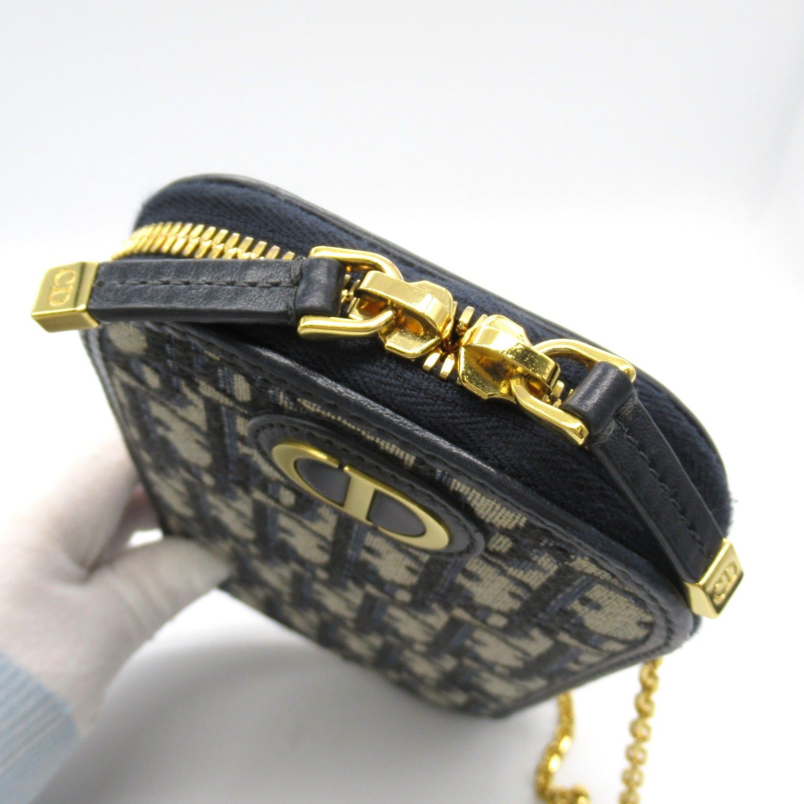 Dior Dior Phone Chain Shoulder Bag Others Jacquard Navy Size ONE SIZE - 8 Thumbnail