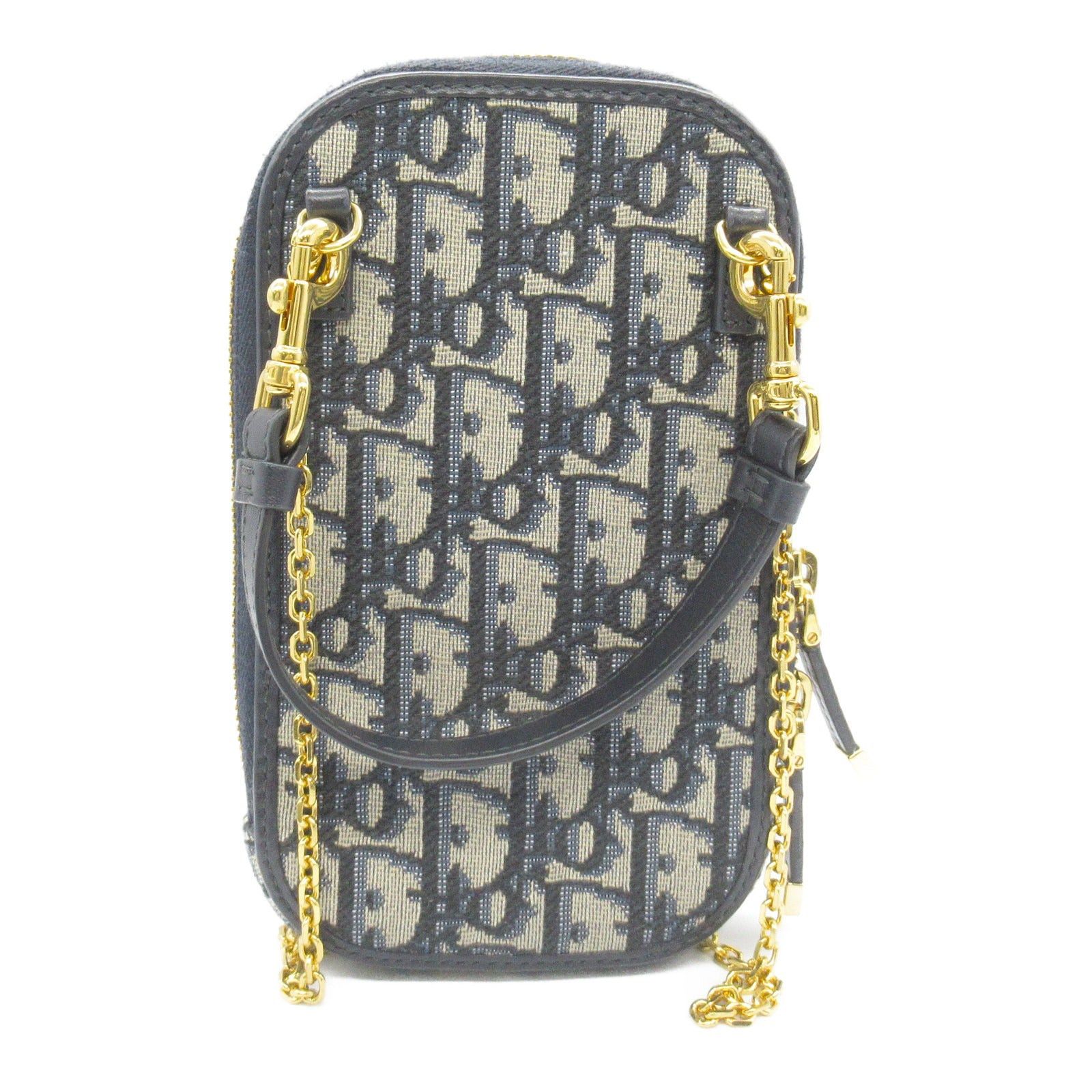 Dior Dior Phone Chain Shoulder Bag Others Jacquard Navy Size ONE SIZE - 2 Thumbnail