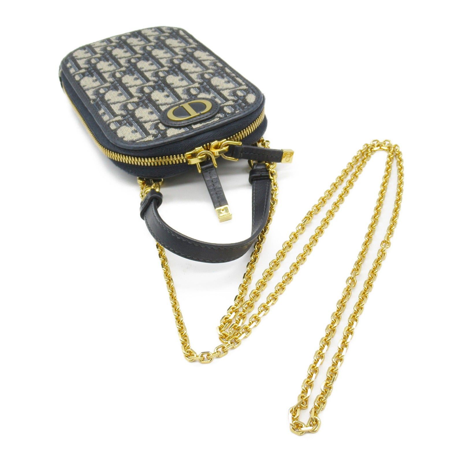 Dior Dior Phone Chain Shoulder Bag Others Jacquard Navy Size ONE SIZE - 9 Thumbnail