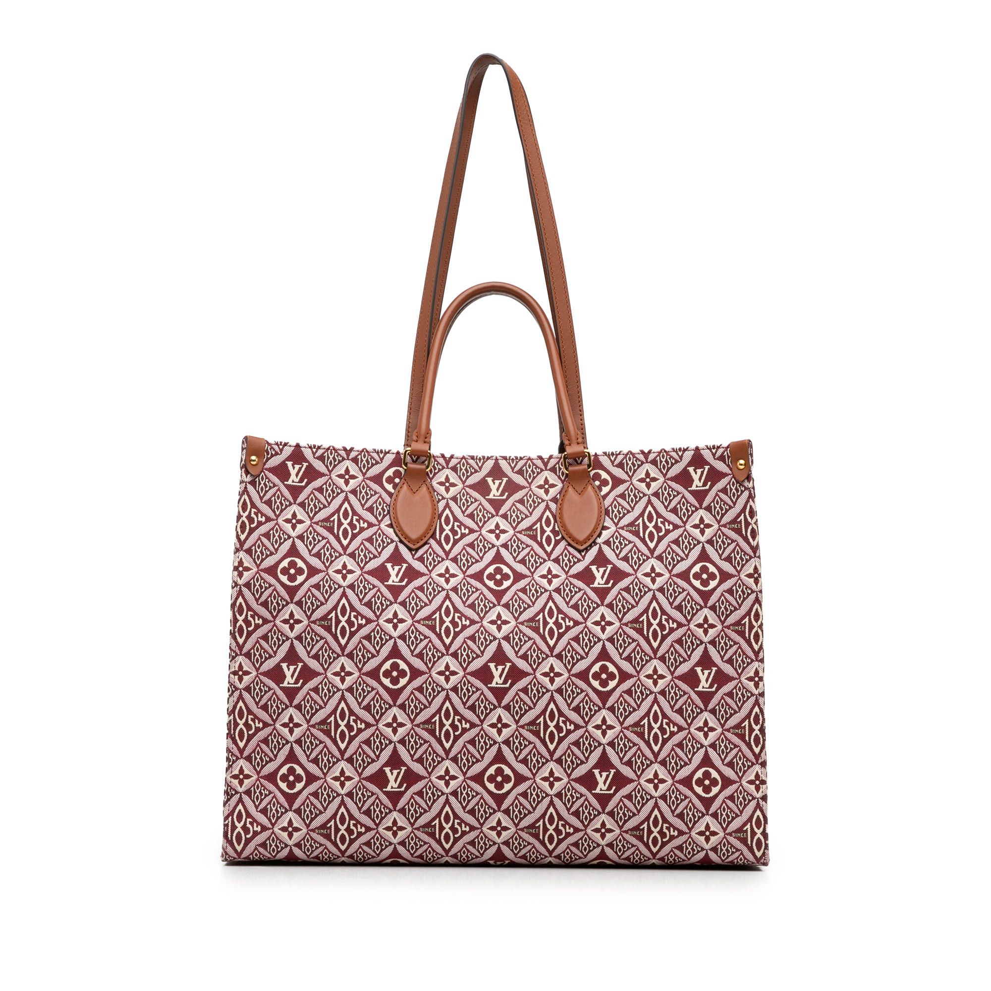 Louis Vuitton  1854 オンザゴー GM LOUIS VUITTON Onthego GM 1854 Jacquard Tote Bag Grey