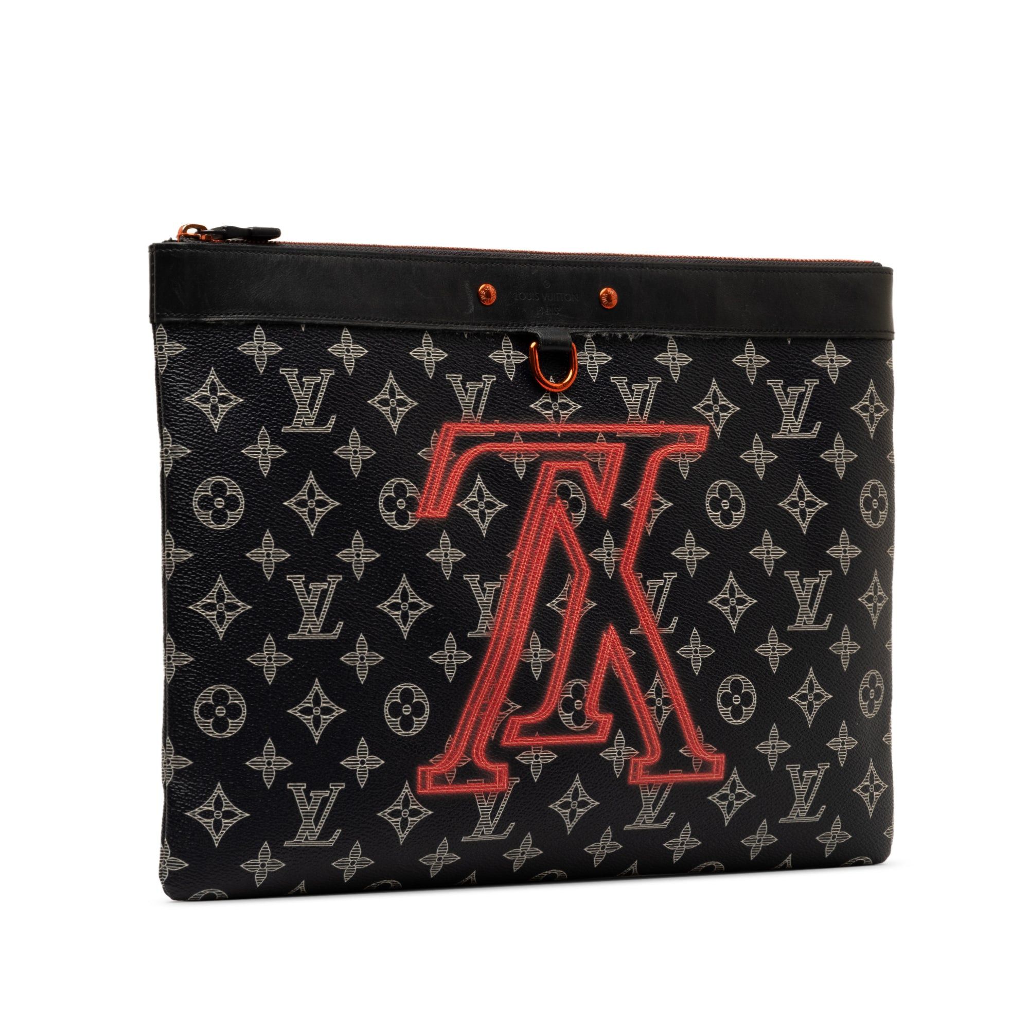 Louis Vuitton Louis Vuitton Monogram Ink Upside Down Apollo Pochette Black Size ONE SIZE - 2 Thumbnail
