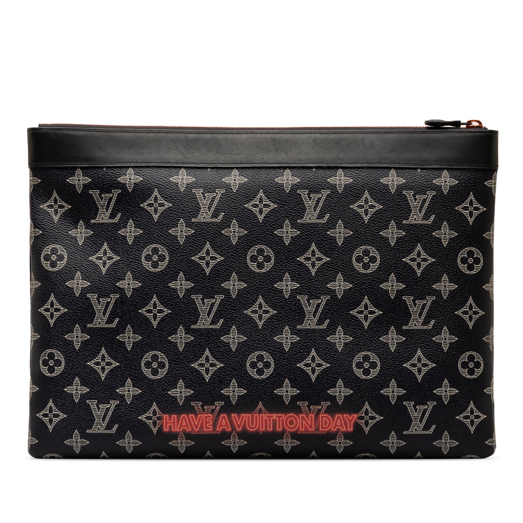 Louis Vuitton Louis Vuitton Monogram Ink Upside Down Apollo Pochette Black Size ONE SIZE - 3 Thumbnail