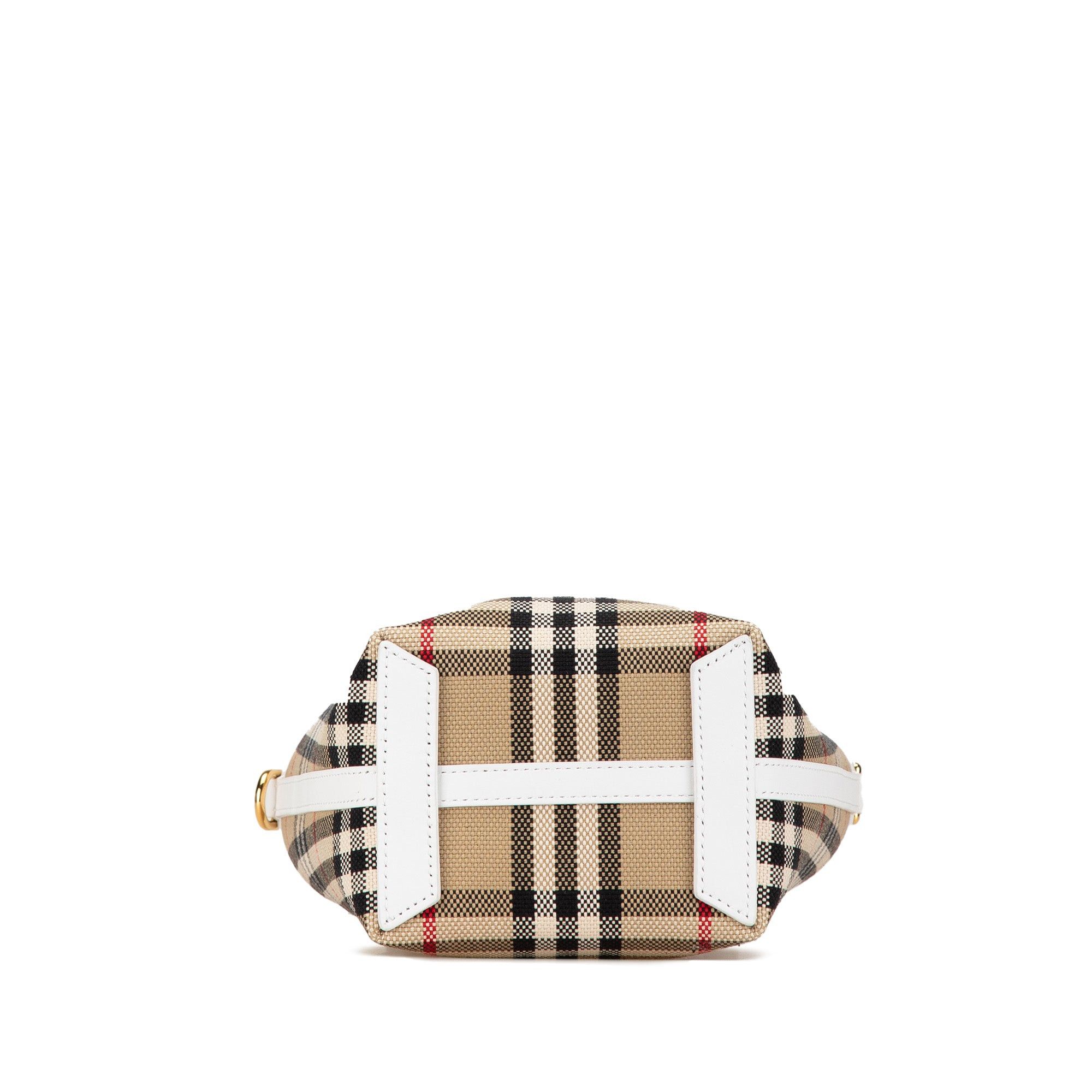 Burberry Burberry Mini House Check Canvas London Tote Brown Size ONE SIZE - 3 Thumbnail