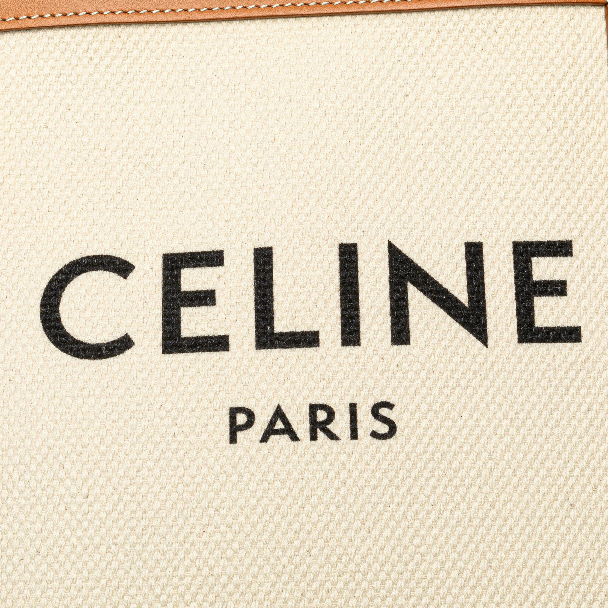 Celine Celine Mini Canvas Vertical Cabas Satchel Brown Size ONE SIZE - 5 Thumbnail