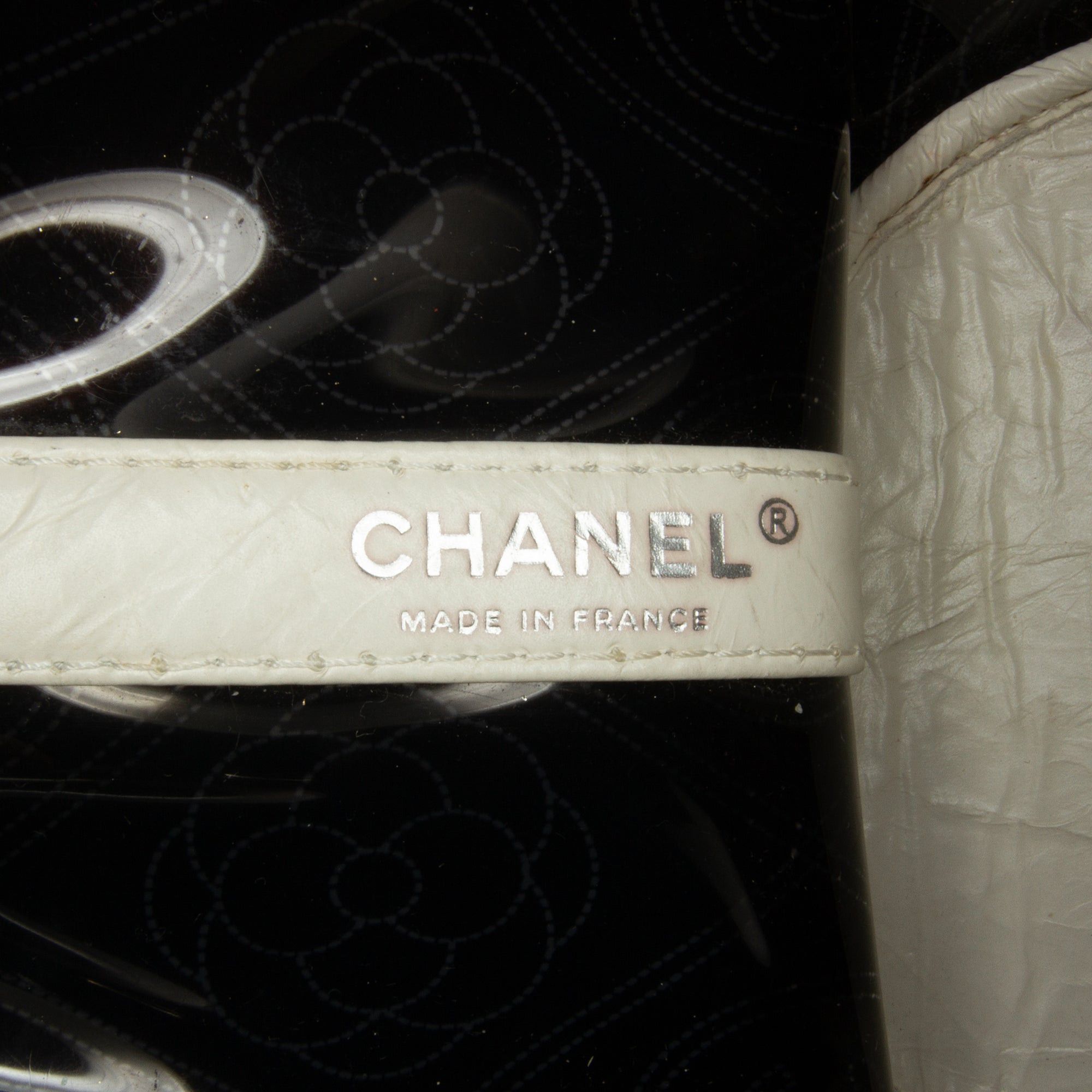 Chanel Chanel Crumpled Calfskin PVC Camellia Bucket Black Size ONE SIZE - 8 Thumbnail