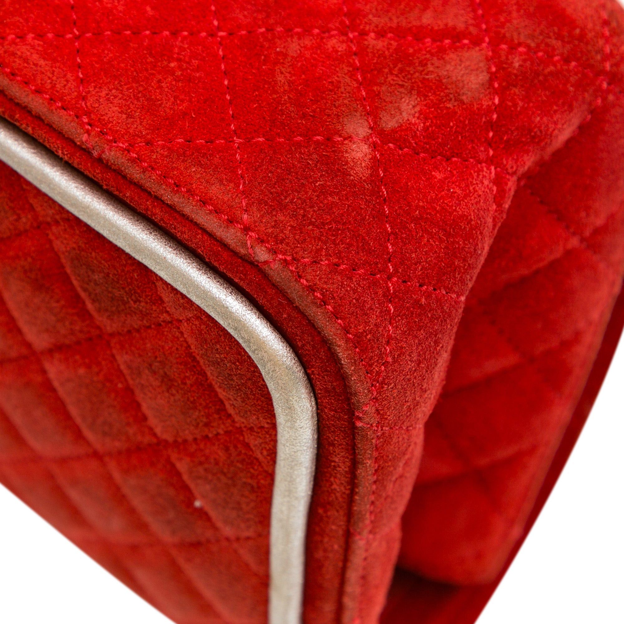 Chanel Chanel Medium Suede Re-issue 2.55 Double Flap Red Size ONE SIZE - 12 Thumbnail