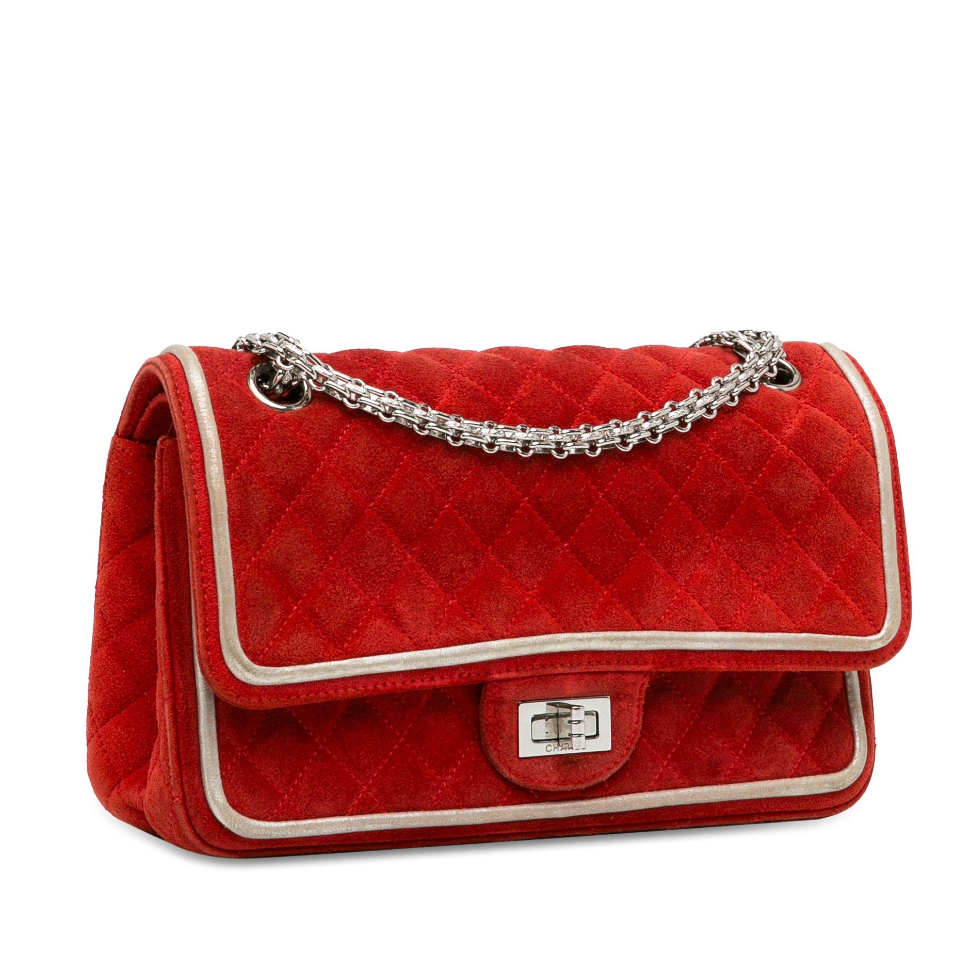 Chanel Chanel Medium Suede Re-issue 2.55 Double Flap Red Size ONE SIZE - 2 Thumbnail