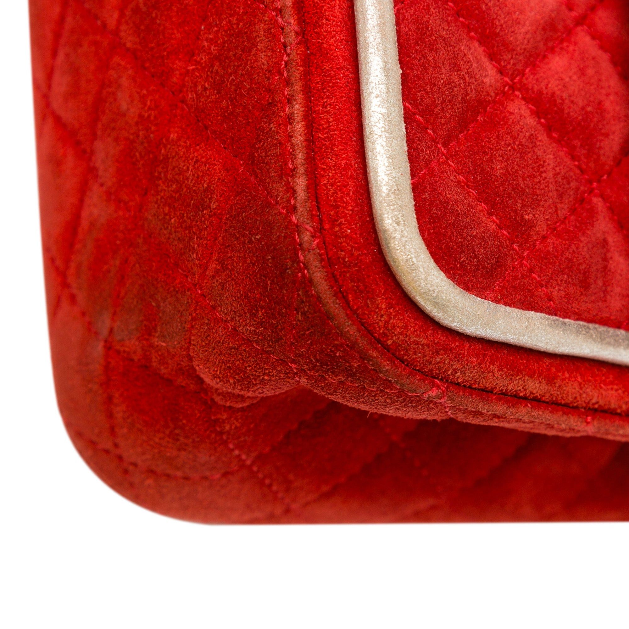 Chanel Chanel Medium Suede Re-issue 2.55 Double Flap Red Size ONE SIZE - 11 Thumbnail