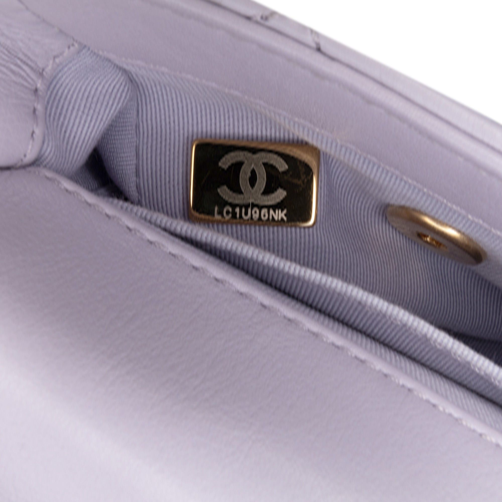 Chanel Chanel Mini Quilted Calfskin Framing Chain Flap Purple Size ONE SIZE - 5 Thumbnail
