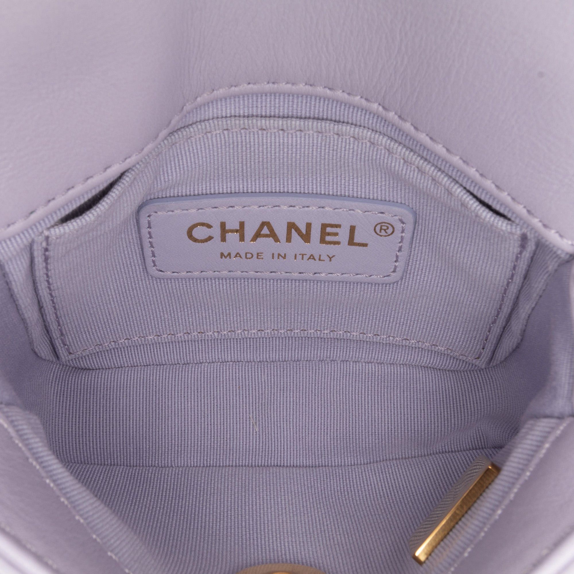 Chanel Chanel Mini Quilted Calfskin Framing Chain Flap Purple Size ONE SIZE - 4 Thumbnail