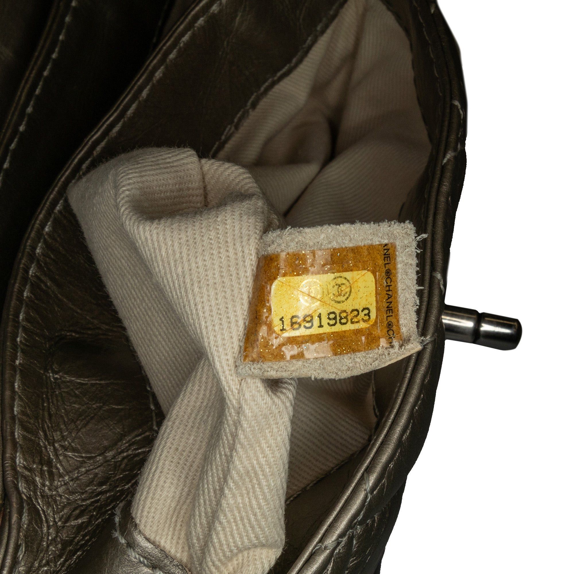 Chanel Chanel Mini Quilted Metallic Calfskin Lady Pearly Flap Brown Size ONE SIZE - 7 Thumbnail