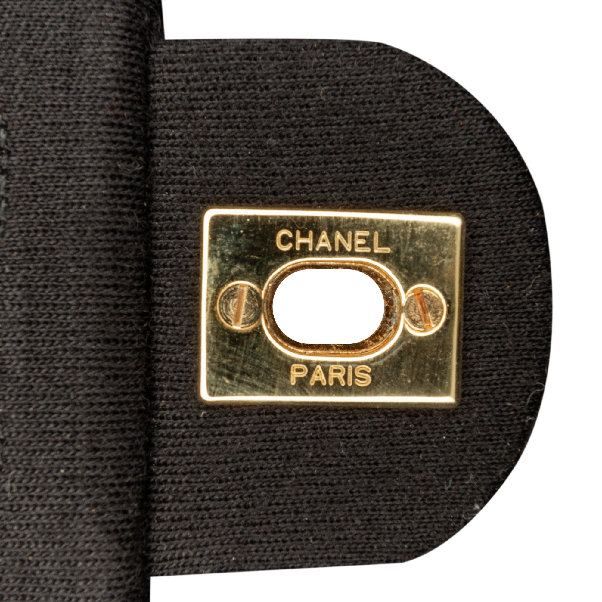 Chanel Chanel Mini Square Classic Jersey Flap Black Size ONE SIZE - 9 Thumbnail