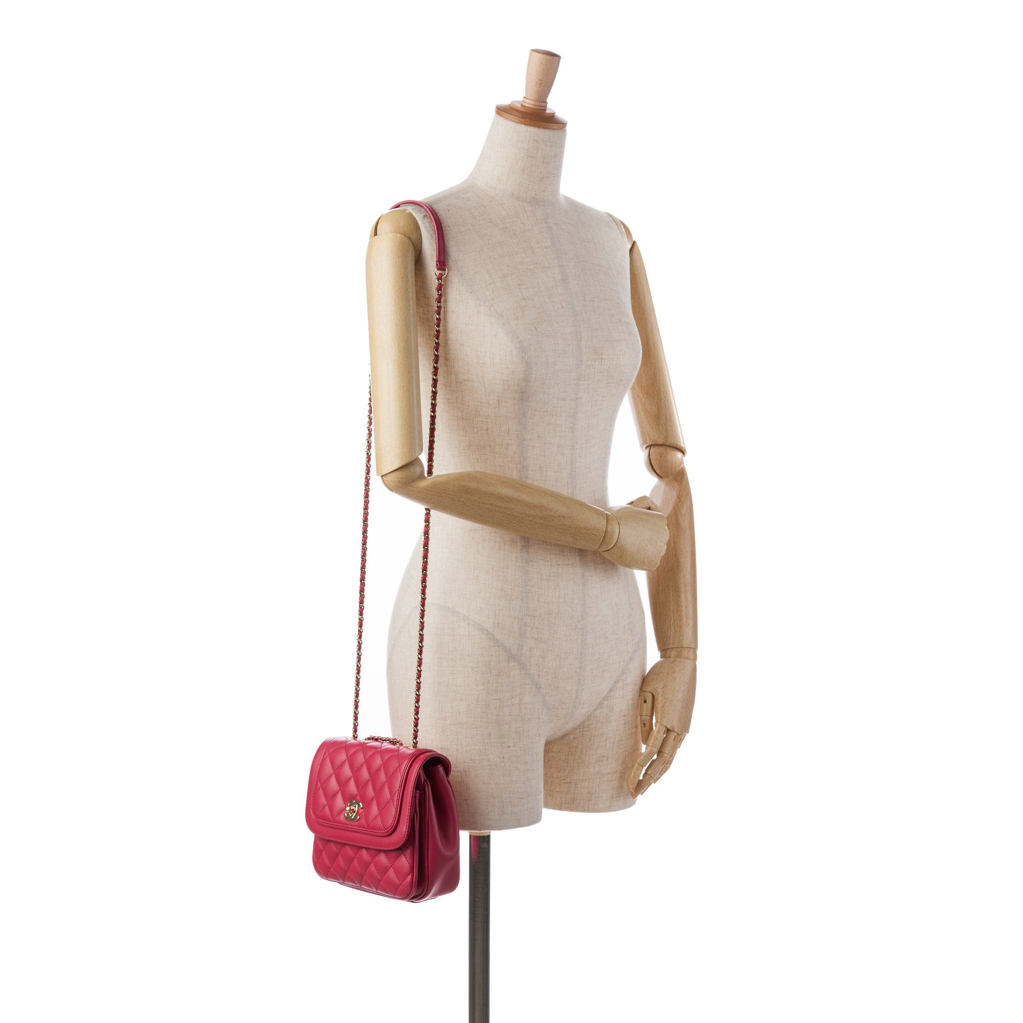 Chanel Chanel Small Lambskin Lovely Day Flap Pink Size ONE SIZE - 12 Thumbnail