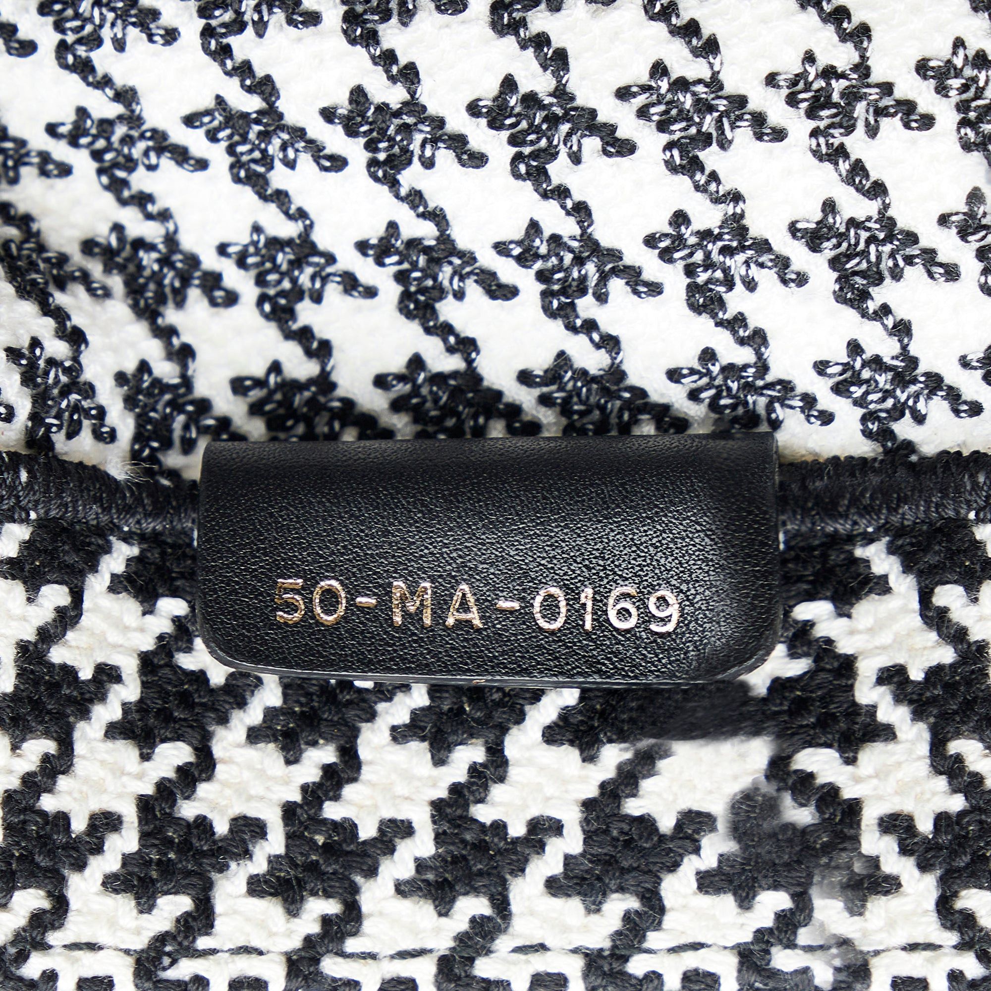 Dior Dior Large Houndstooth Book Tote Black Size ONE SIZE - 7 Thumbnail