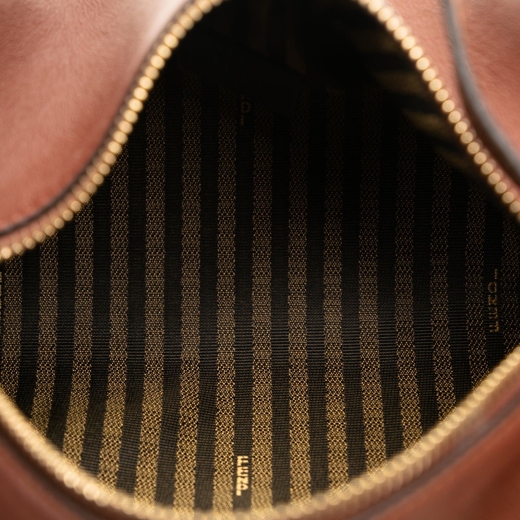 Fendi Fendi Calfskin Selleria Triangle Shoulder Bag Brown Size ONE SIZE - 5 Thumbnail