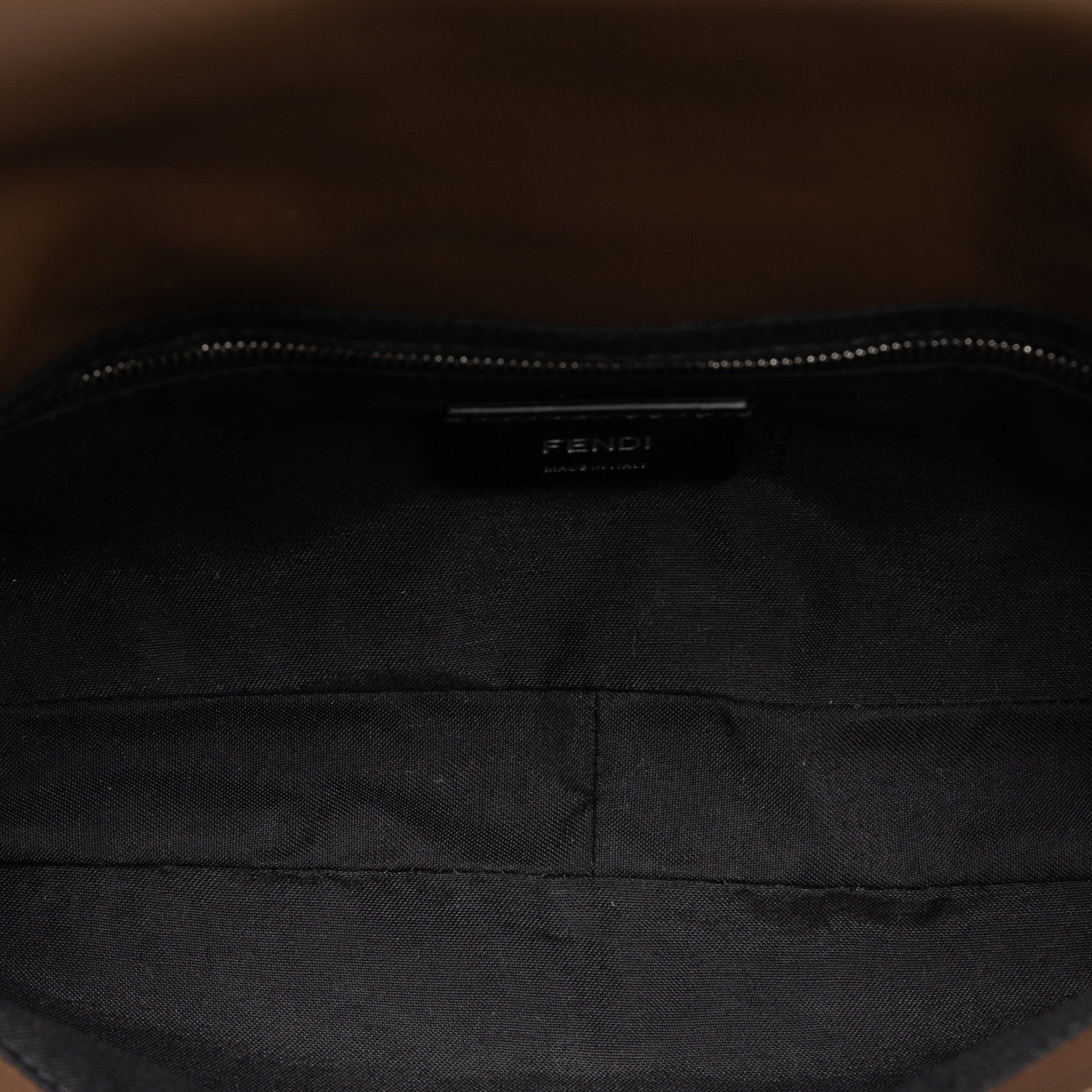 Fendi Fendi Zucca Canvas and Leather Convertible Baguette Brown Size ONE SIZE - 5 Thumbnail