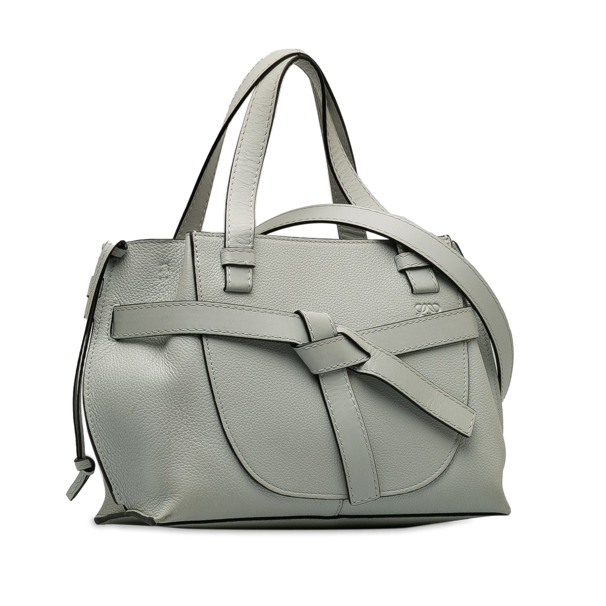 Loewe LOEWE Mini Gate Top Handle Satchel Gray Size ONE SIZE - 2 Thumbnail