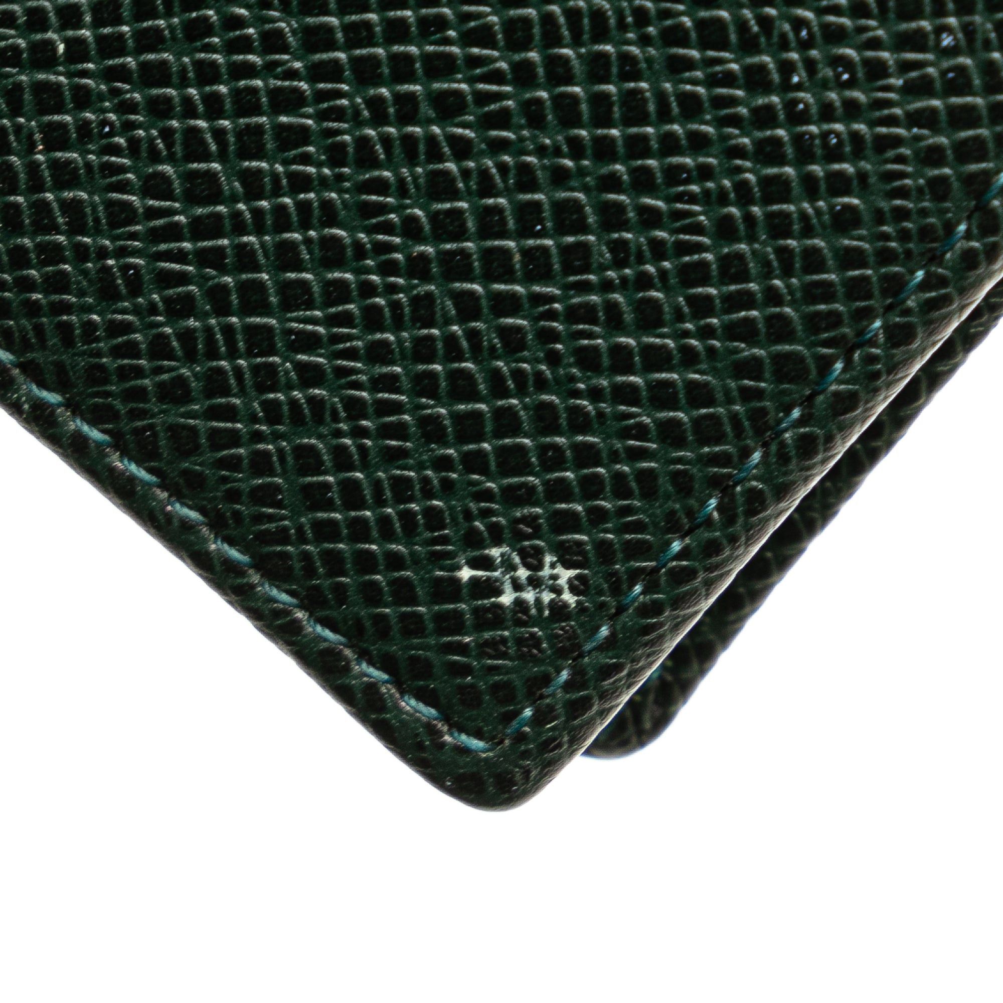 Louis Vuitton Louis Vuitton Taiga Coin Purse Box Green Size ONE SIZE - 7 Thumbnail