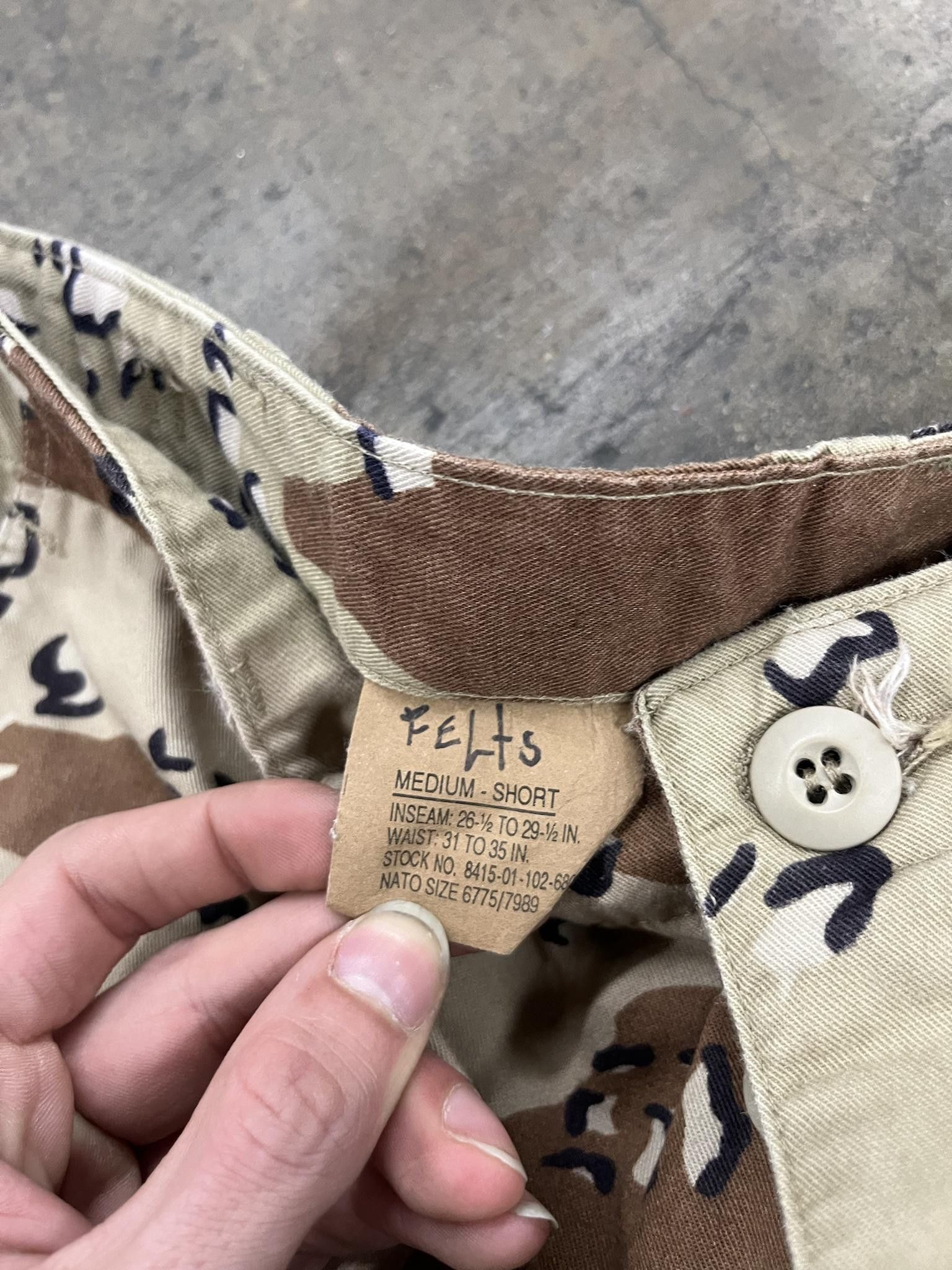 Vintage 2000's USA Chocolate Chip Camo Pants Size US 28 / EU 44 - 2 Thumbnail