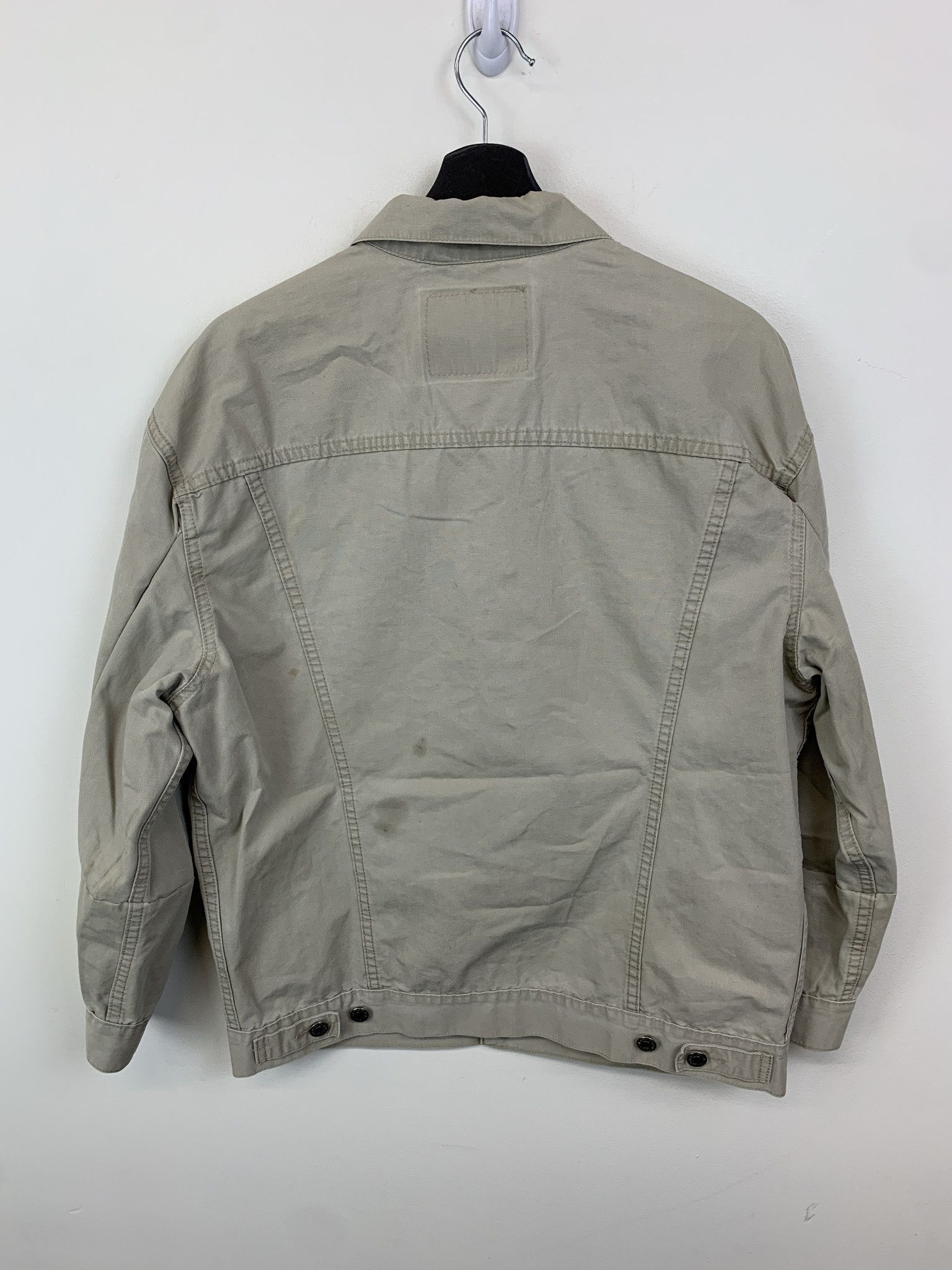 Levi's Vintage Levi's tan Canvas Trucker Jacket Size L Size US L / EU 52-54 / 3 - 3 Thumbnail