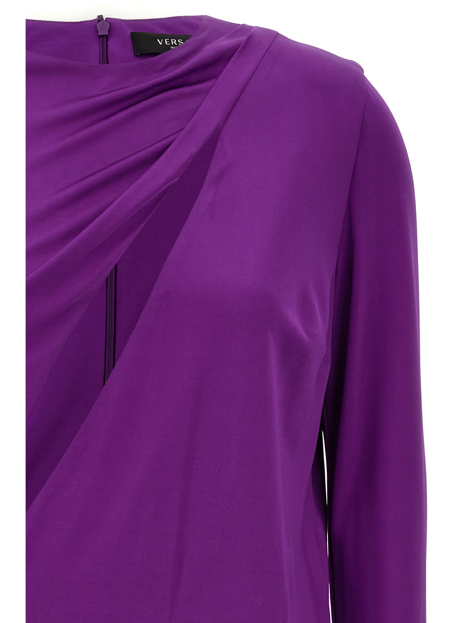 Versace Cut Out Jersey Dress Size XS / US 0-2 / IT 36-38 - 3 Thumbnail