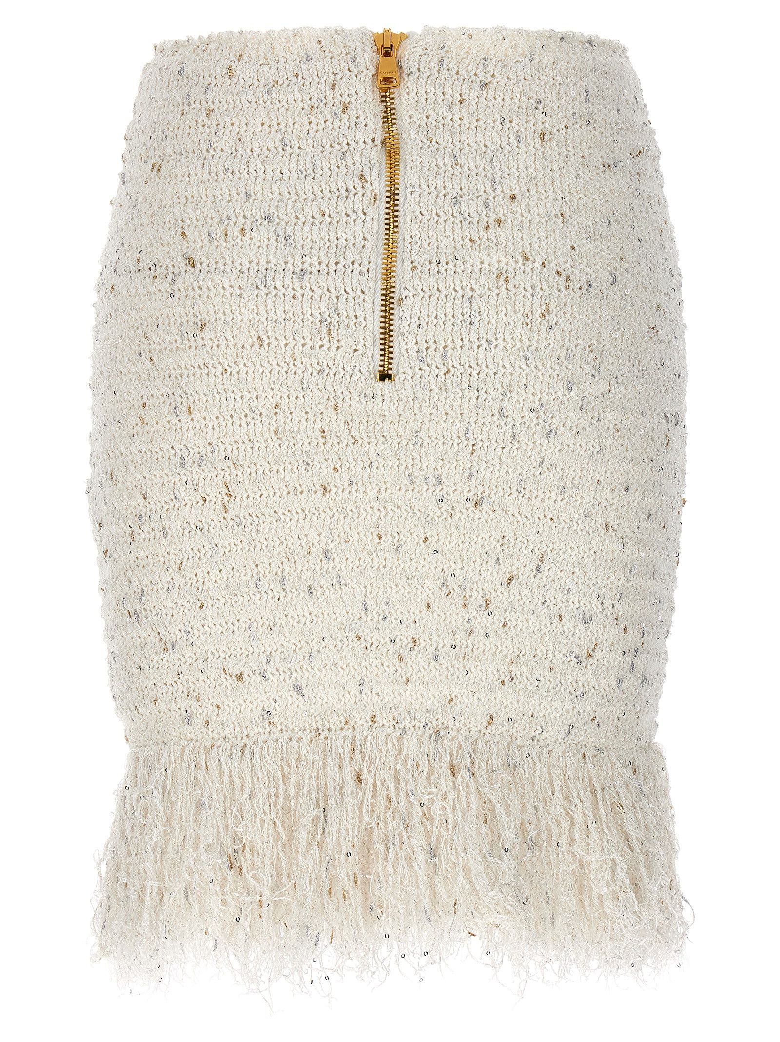 Balmain 'Fringed Tweed' Skirt Size 25" / US 0 / IT 36 - 2 Thumbnail