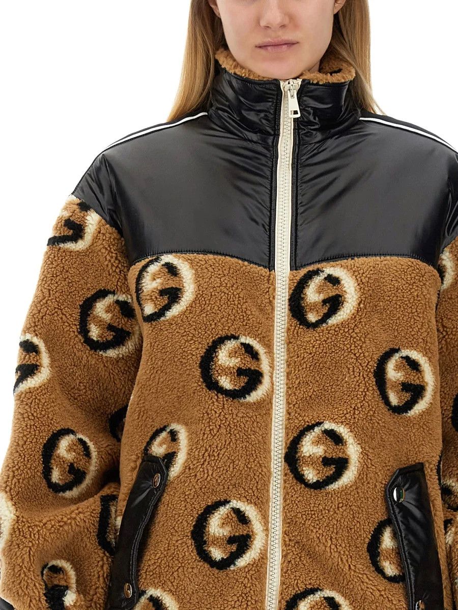 Gucci $5.5K VALUE GG Wool Fleece Jacquard Zip Jacket Size XL / US 12-14 / IT 48-50 - 3 Thumbnail