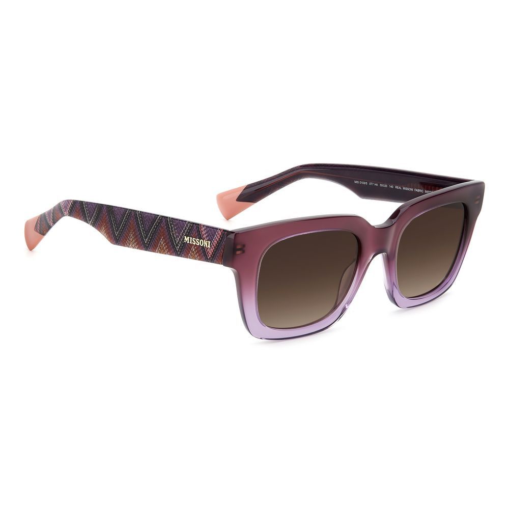 Missoni Purple Acetate Women's Sunglasses Size ONE SIZE - 3 Thumbnail