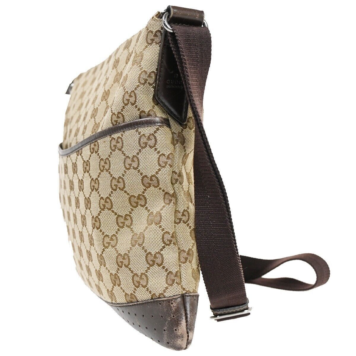 Gucci Gg Canvas Beige Canvas Shoulder Bag (Pre-Owned) Size ONE SIZE - 3 Thumbnail