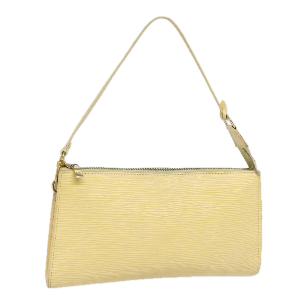 Louis Vuitton Pochette Accessoire Ecru Leather Clutch Bag (Pre-Owned) Size ONE SIZE - 16 Thumbnail