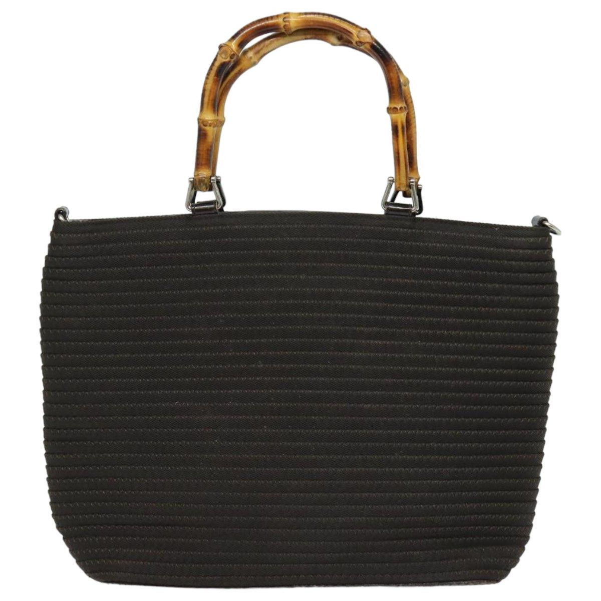 Gucci Bamboo Brown Synthetic Handbag (Pre-Owned) Size ONE SIZE - 2 Thumbnail
