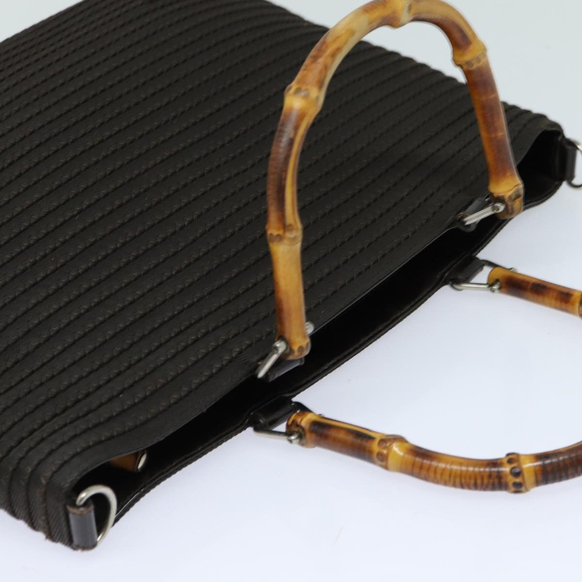 Gucci Bamboo Brown Synthetic Handbag (Pre-Owned) Size ONE SIZE - 16 Thumbnail